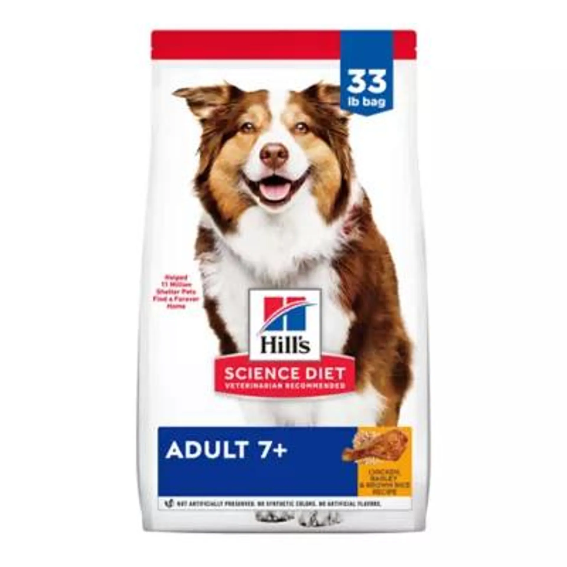 Hill's® Science Diet® Senior 7+ Dry Dog Food - Chicken, Barley & Brown Rice