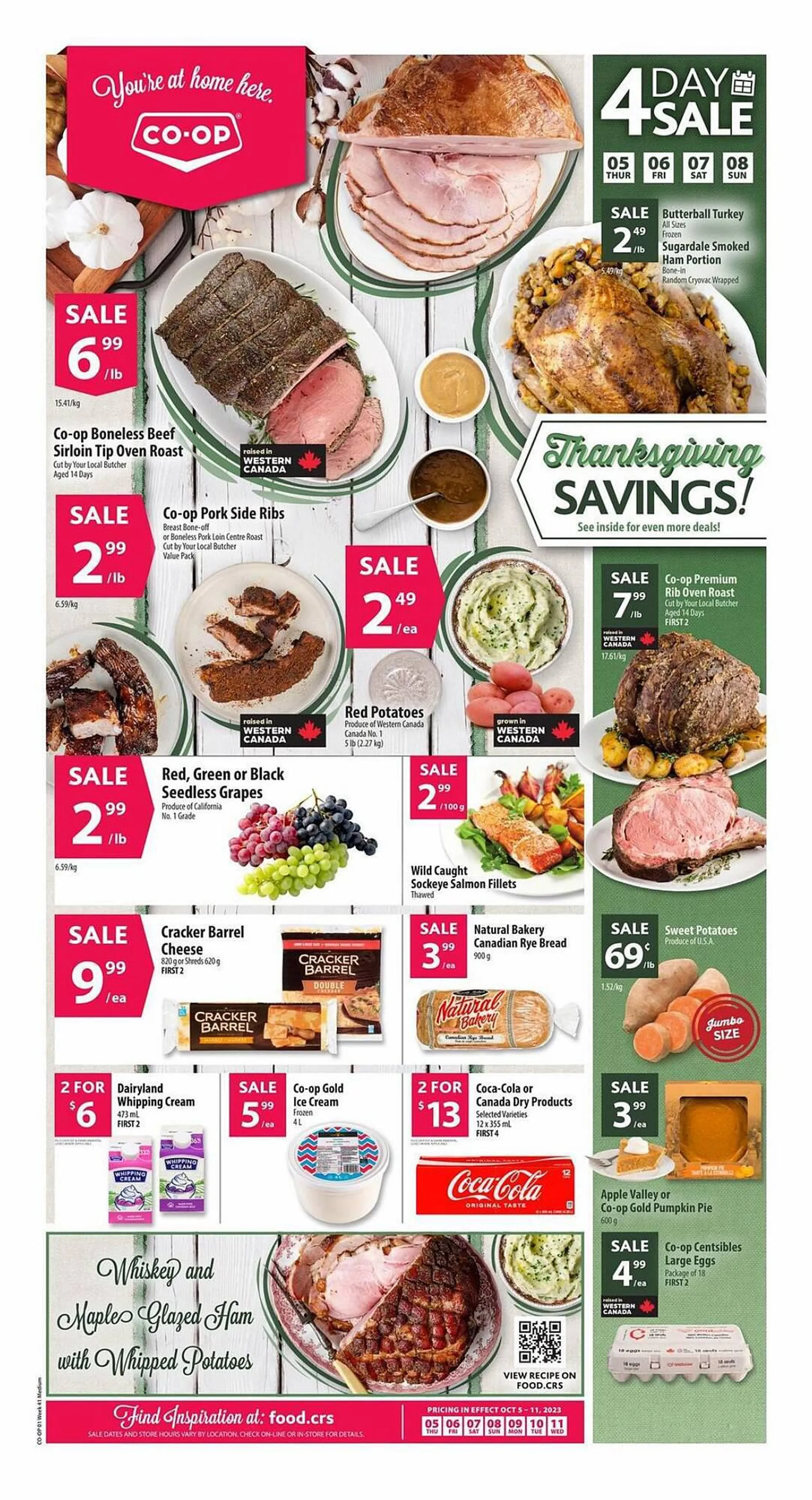 Co-Op Food flyer from October 5 to October 7 2023 - flyer page 1