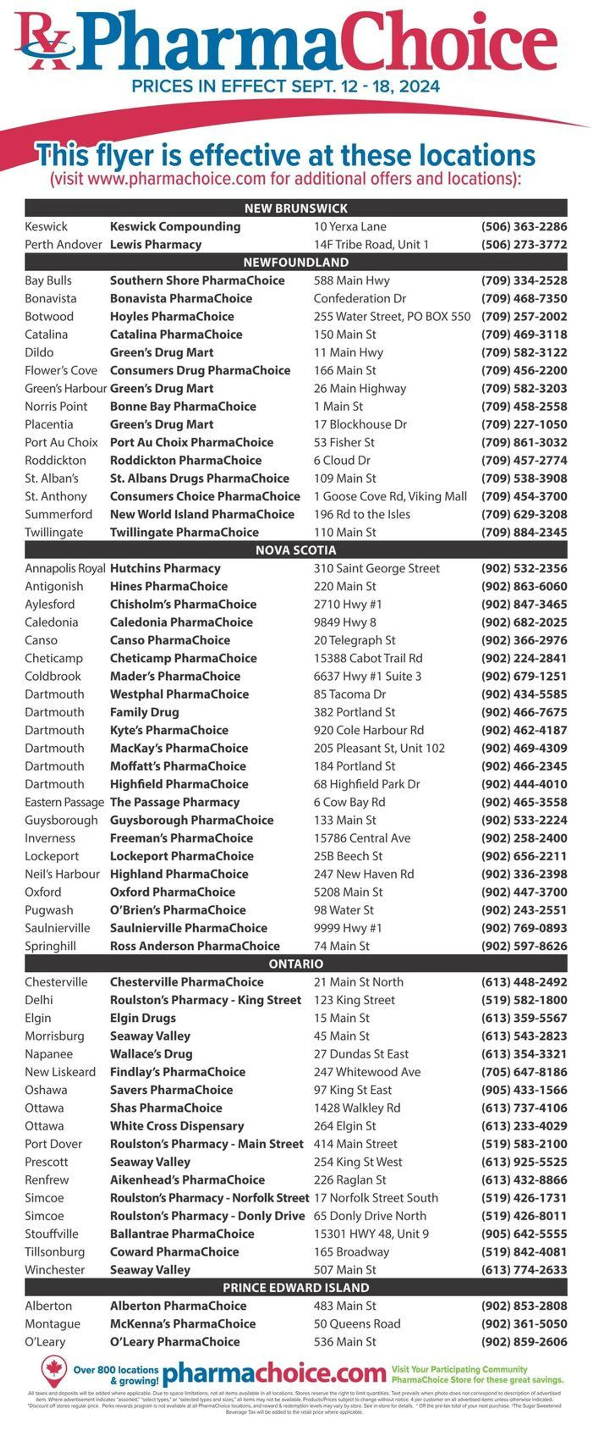 PharmaChoice Weekly ad from September 12 to September 18 2024 - flyer page 6