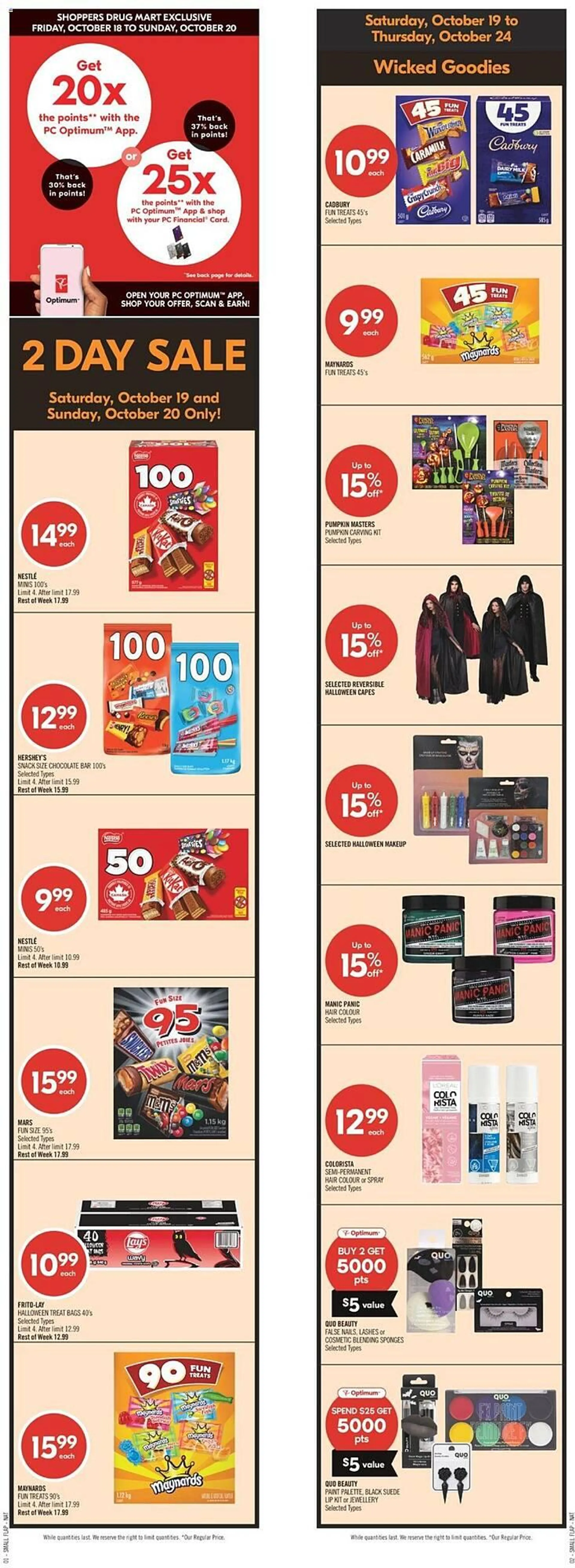 Shoppers Drug Mart flyer from October 19 to October 24 2024 - flyer page 1