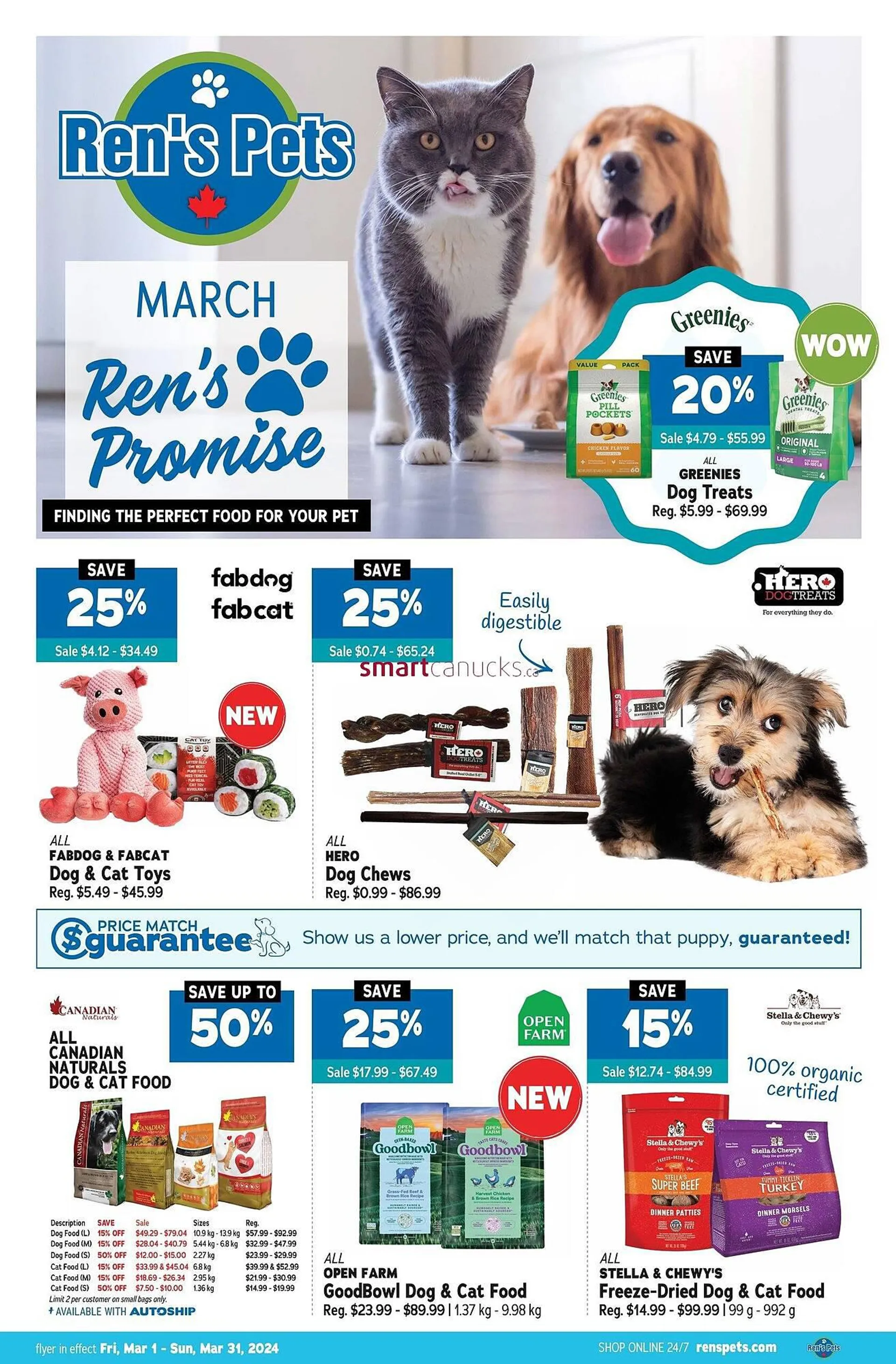 Ren’s Pets Depot flyer from March 1 to March 31 2024 - flyer page 