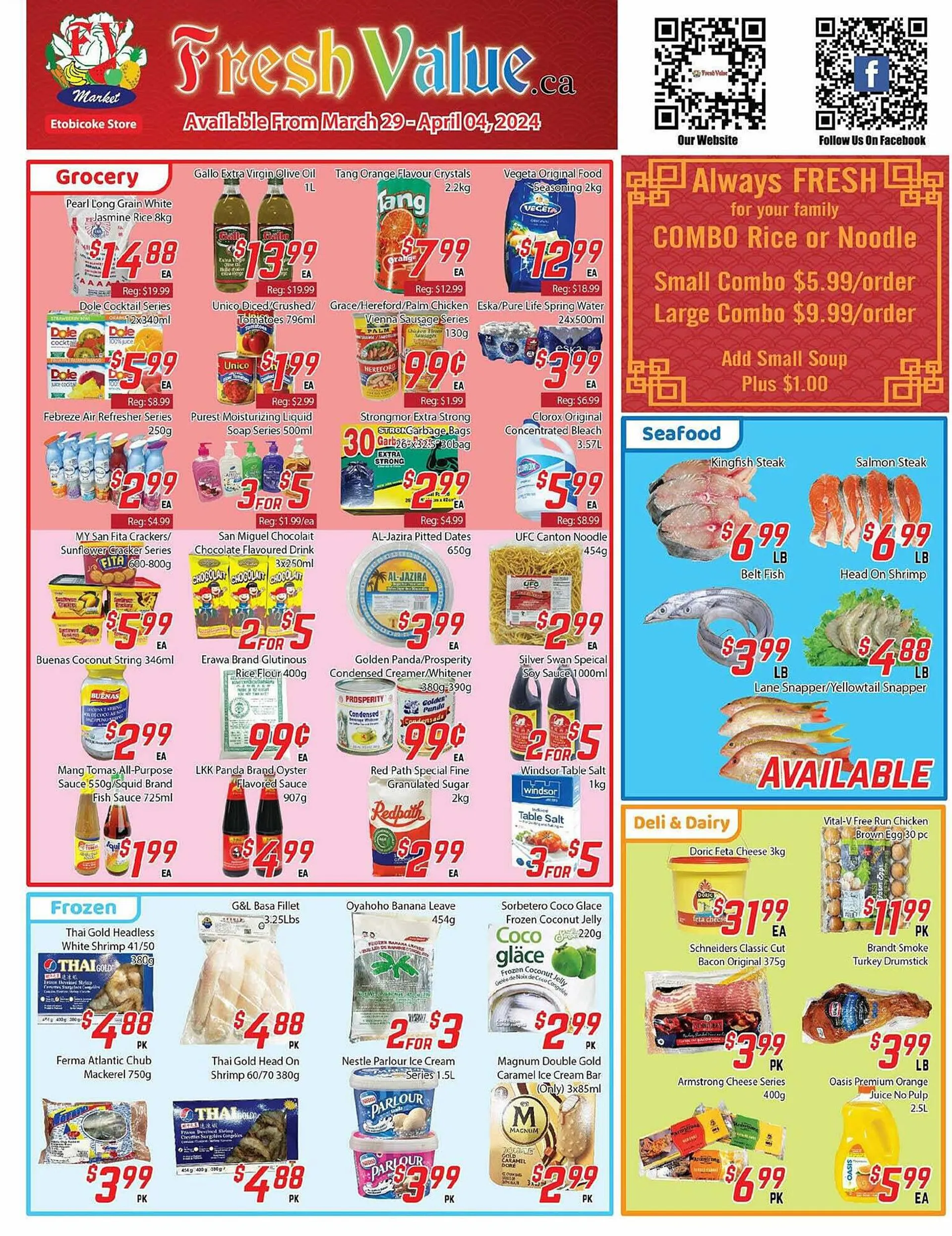Fresh Value flyer from March 29 to April 5 2024 - flyer page 1
