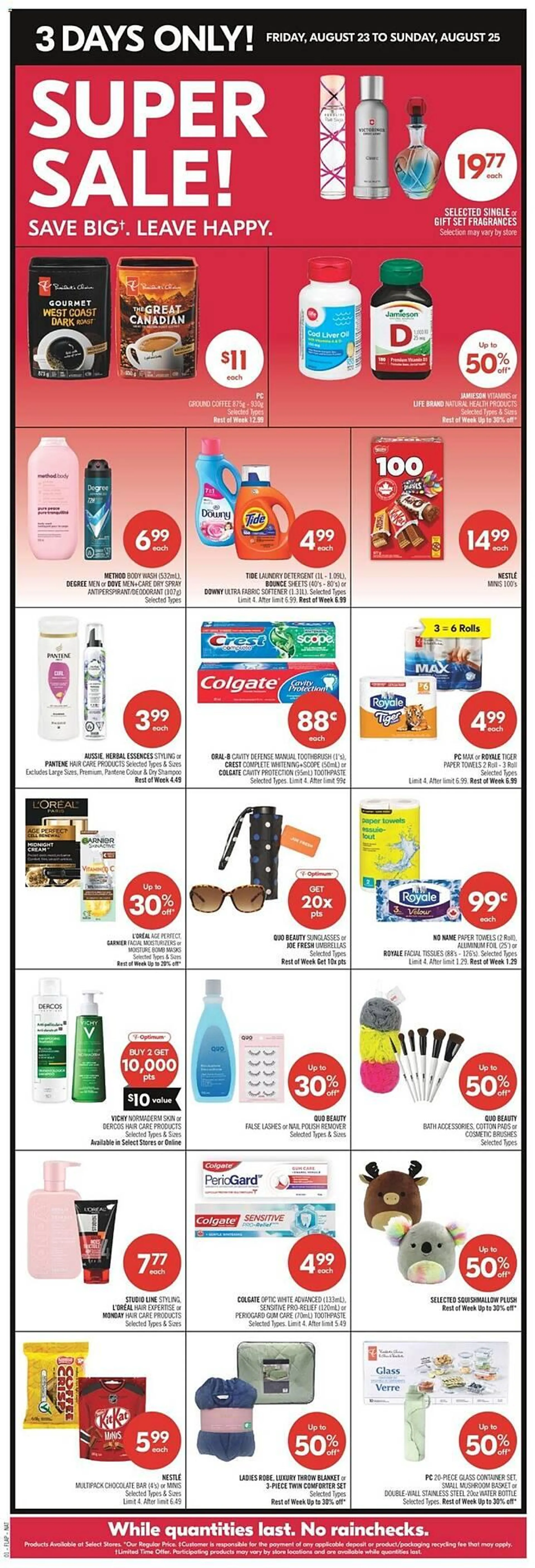 Shoppers Drug Mart flyer from August 24 to August 29 2024 - flyer page 2