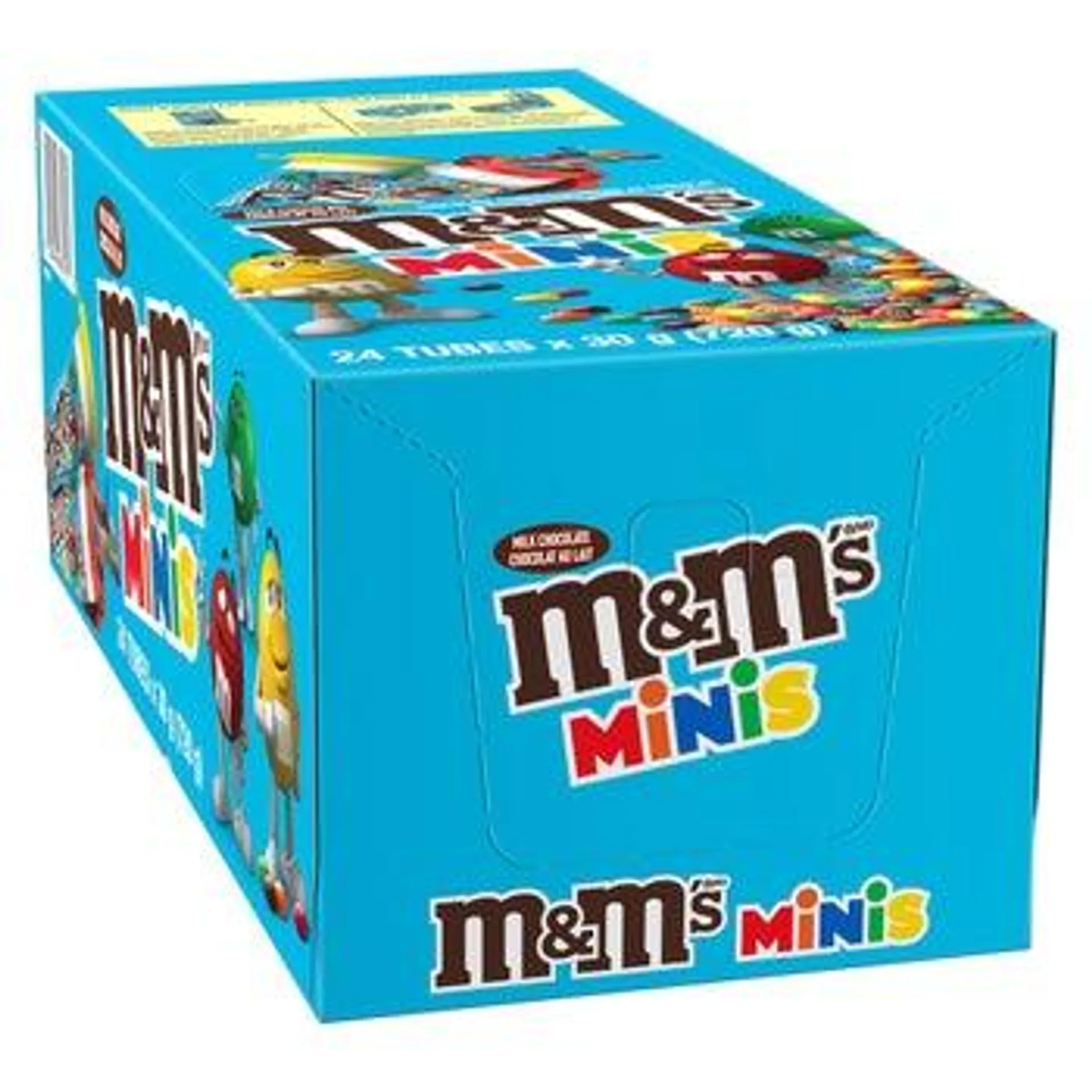 M&M’s Minis Milk Chocolate Candies Tubes, 24 × 30 g