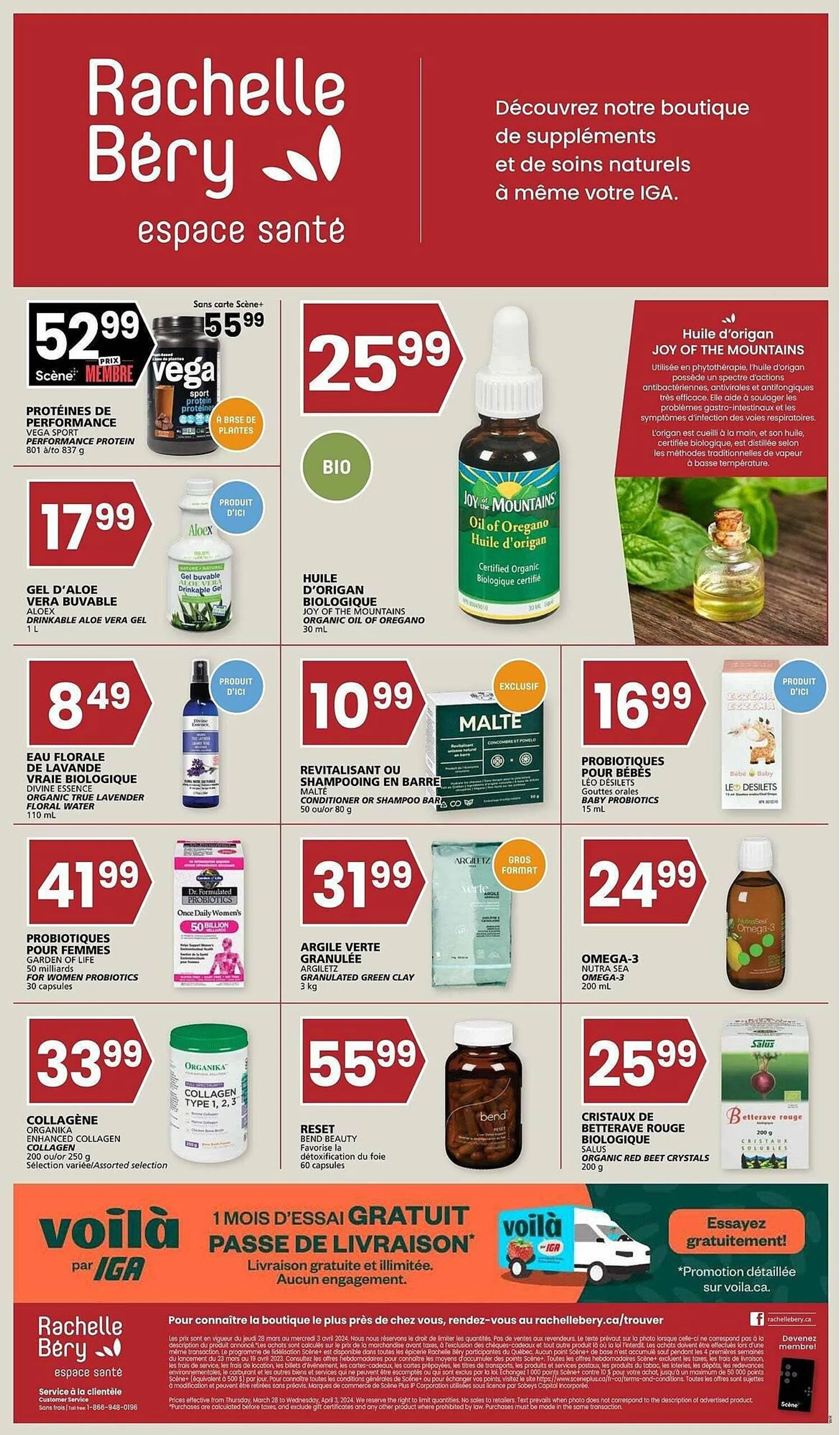 Rachelle-Bery Pharmacy flyer from March 28 to April 4 2024 - flyer page 1