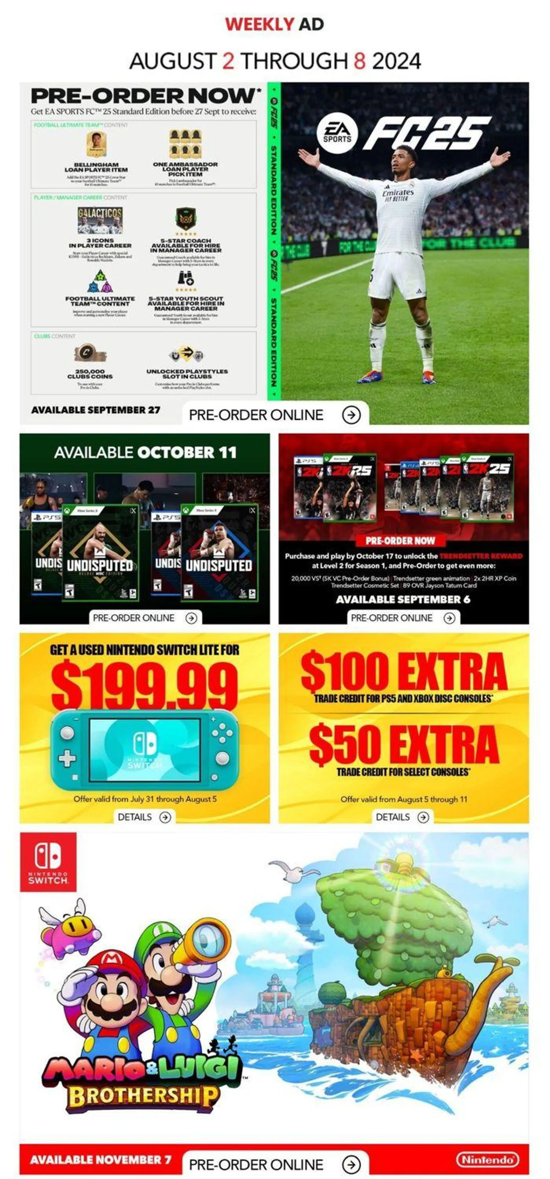 Game Stop Weekly ad - 1