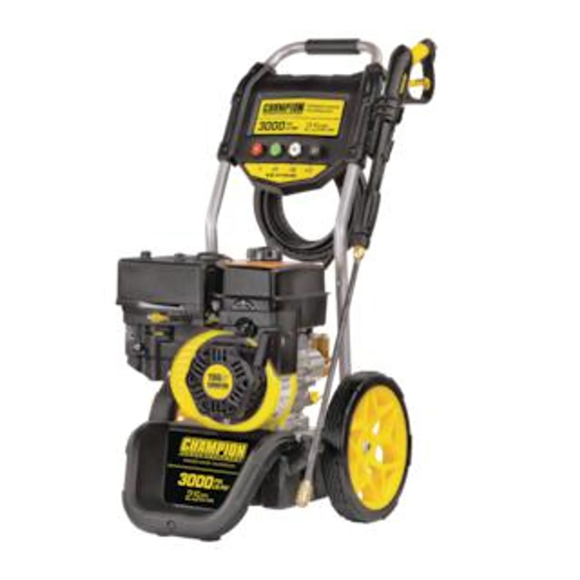 Champion 3000 PSI 2.5 GPM 196cc Engine Cold Water Wheeled Gas Pressure Washer