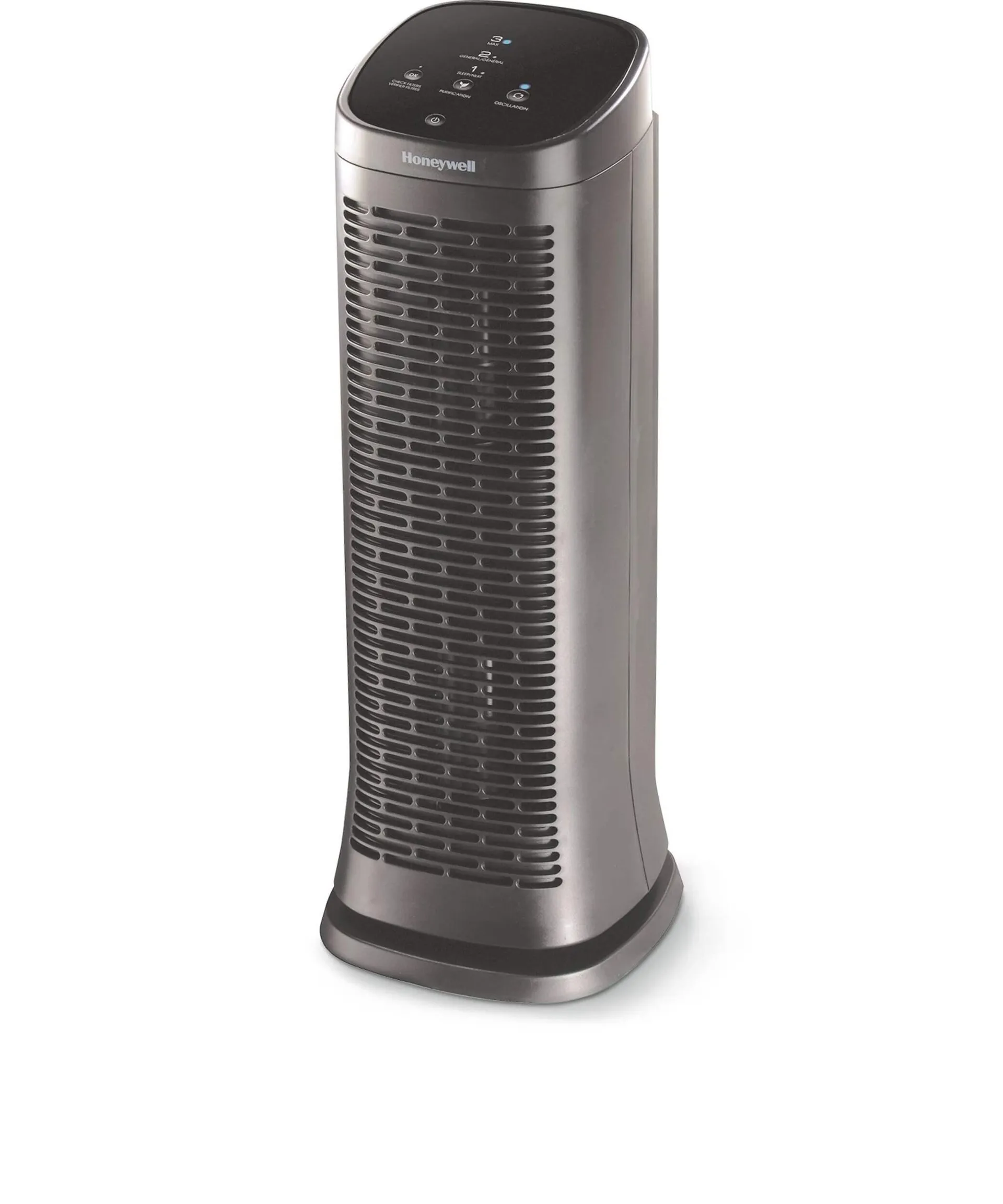 Honeywell HFD303C AirGenius 3 Permanent Filter Air Purifier, Removes Allergens & Odours, Black, Medium-Large Room