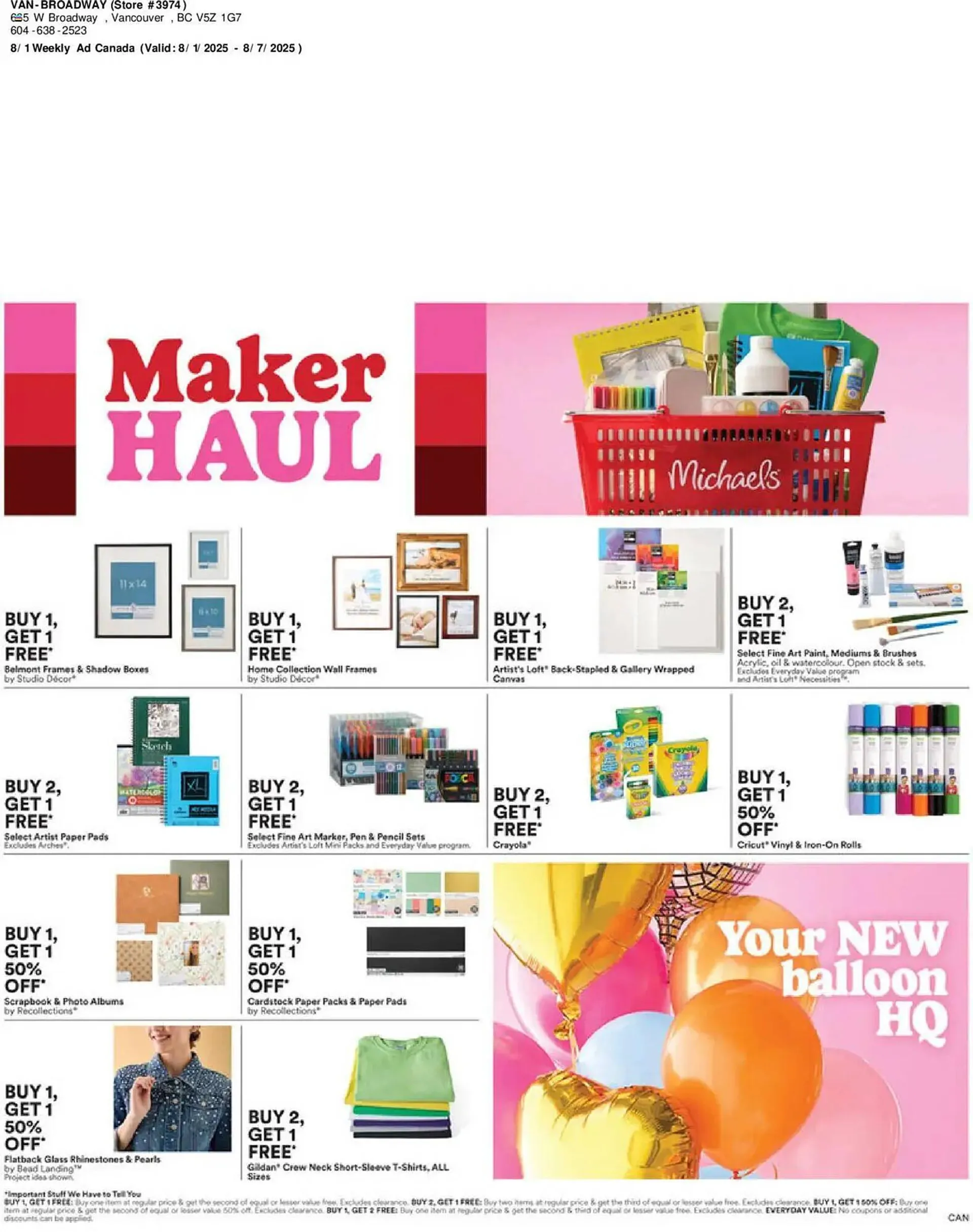 Michaels flyer - 1