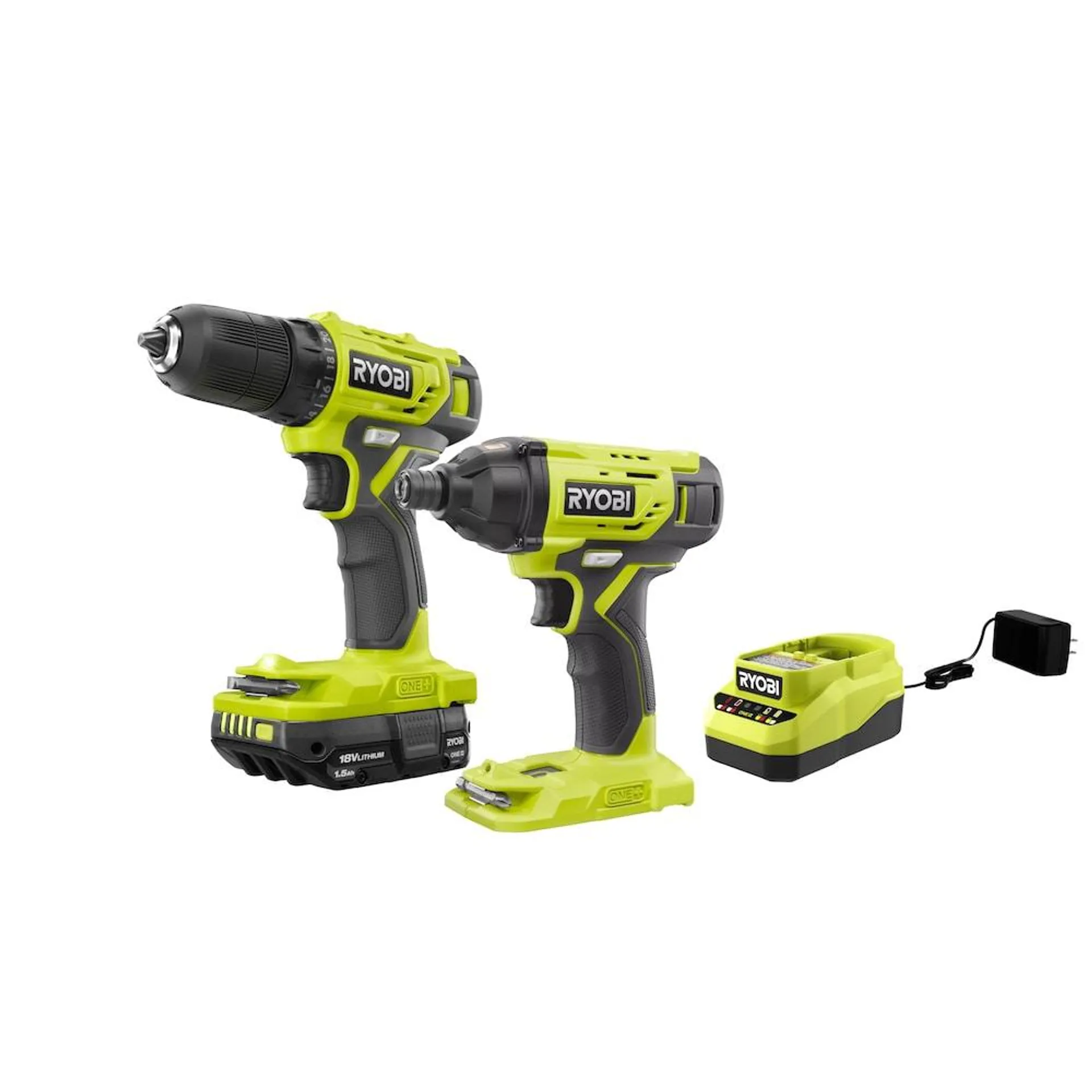 18V ONE+ Drill/Driver and Impact Driver Kit with 1.5 Ah Battery and Charger