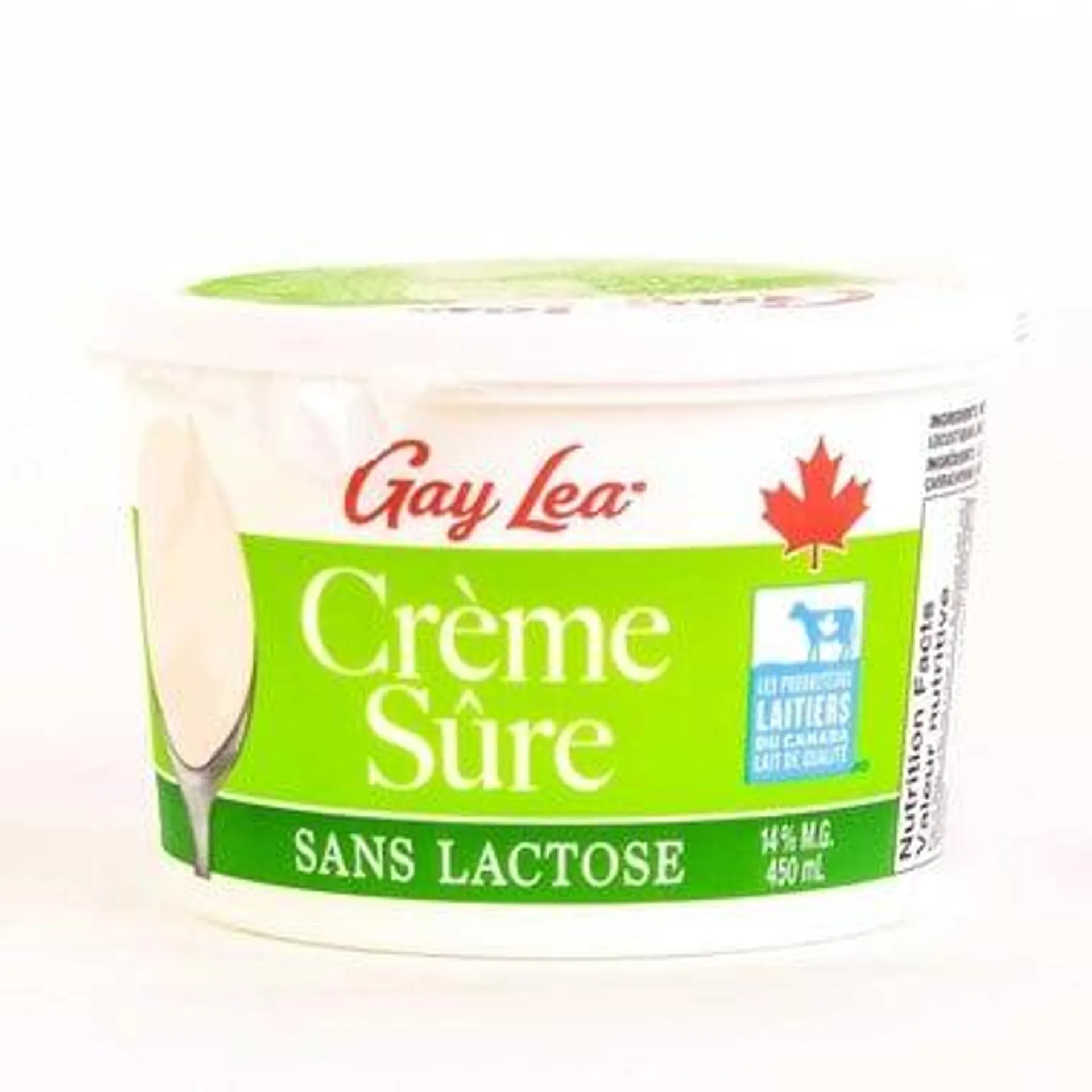 Crème sûre 14% sans lactose