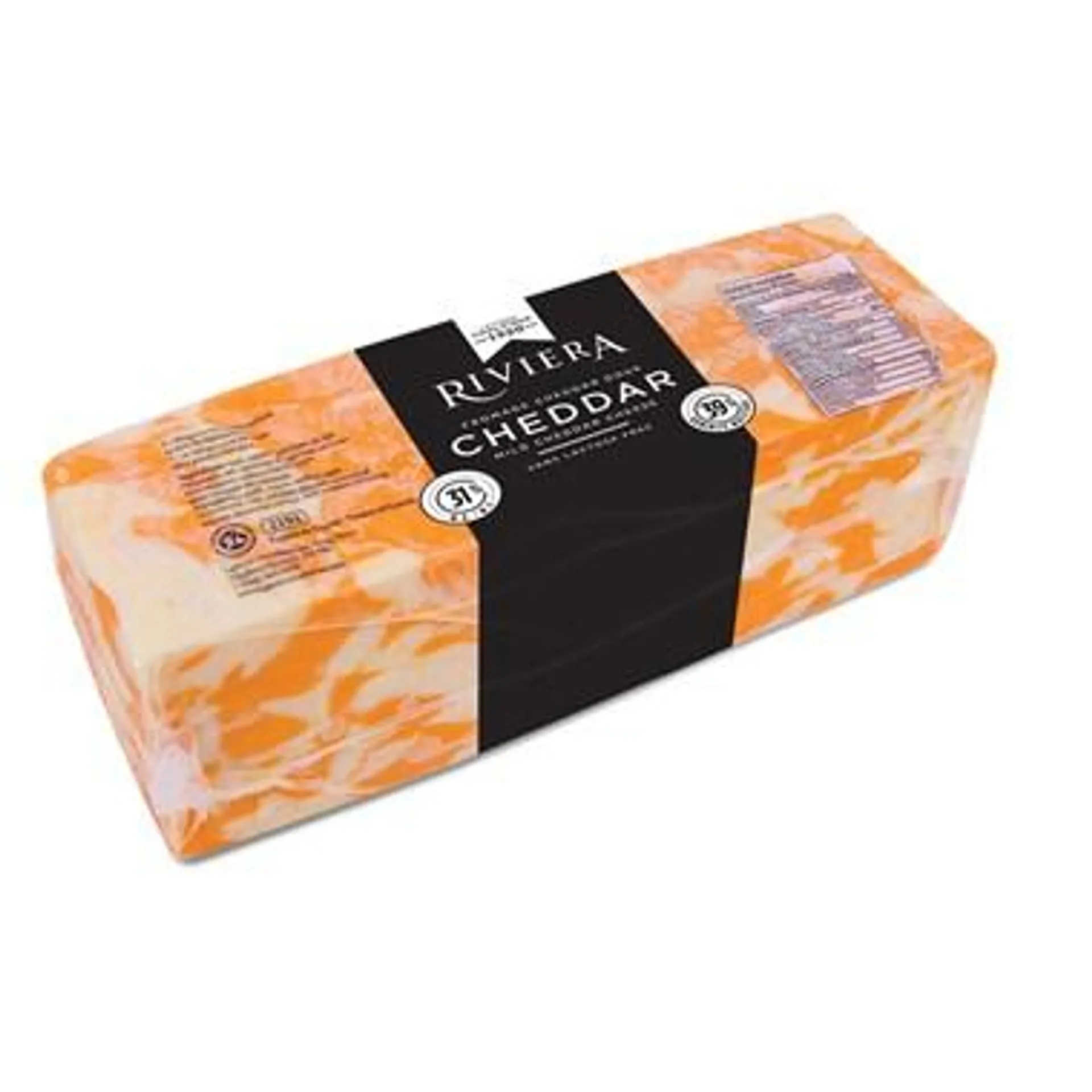 Cheddar marbré doux en bloc 2 kg