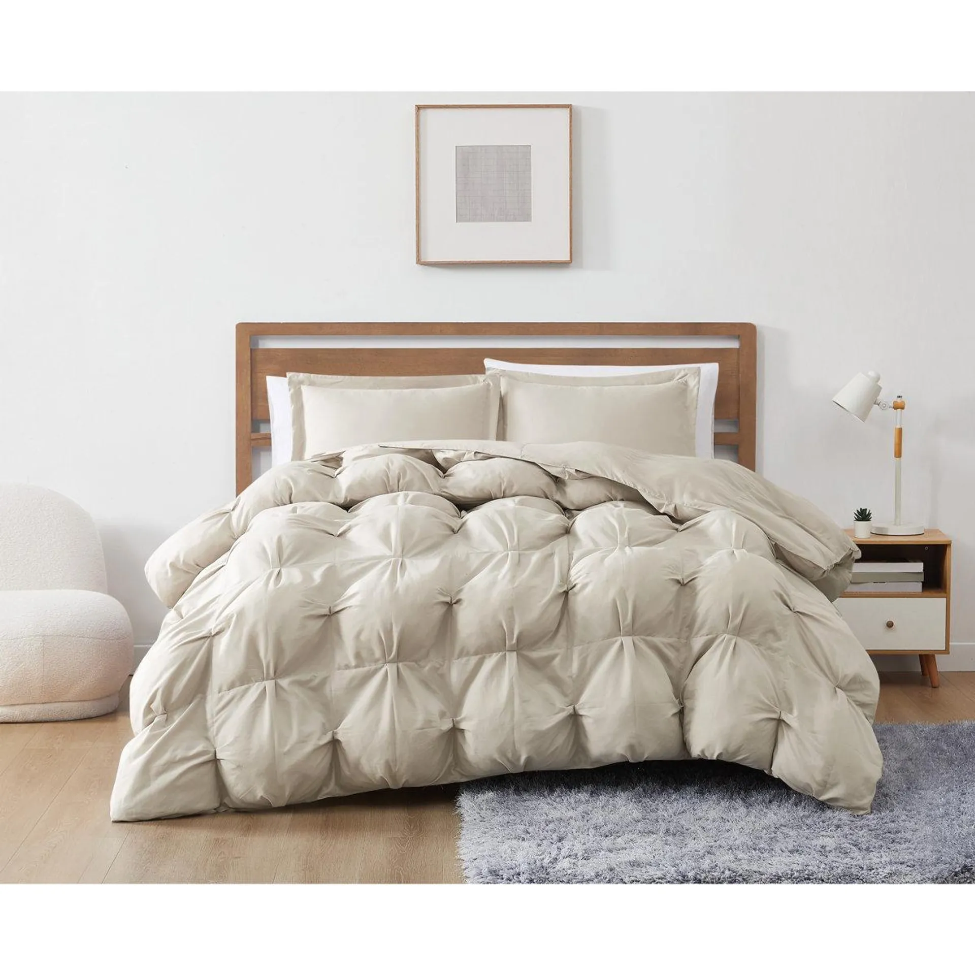 Truly Soft Cloud Puffer Comforter Set – Overfilled, Soft Microfiber