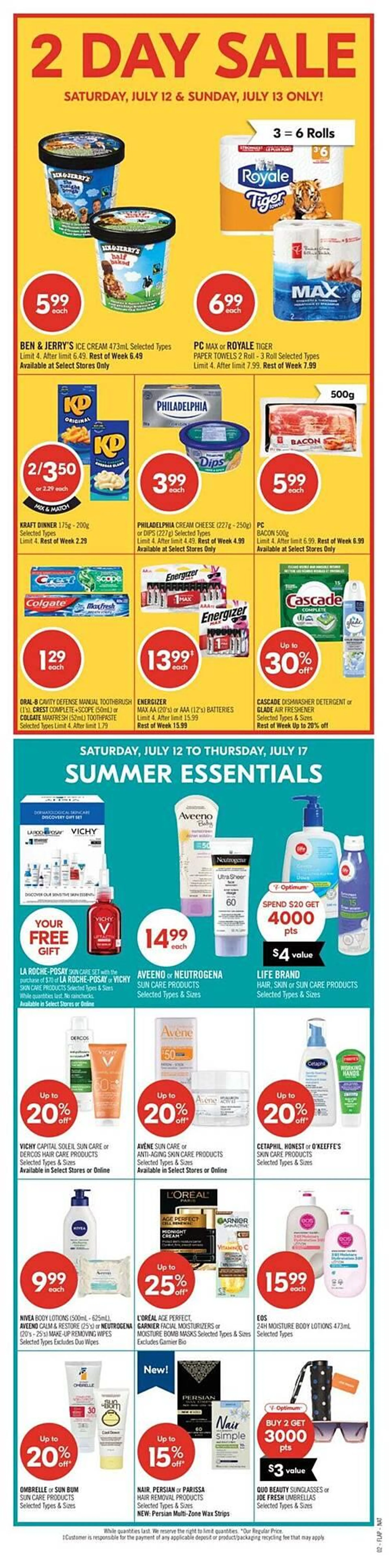 Shoppers Drug Mart flyer from July 10 to July 17 2025 - flyer page 3