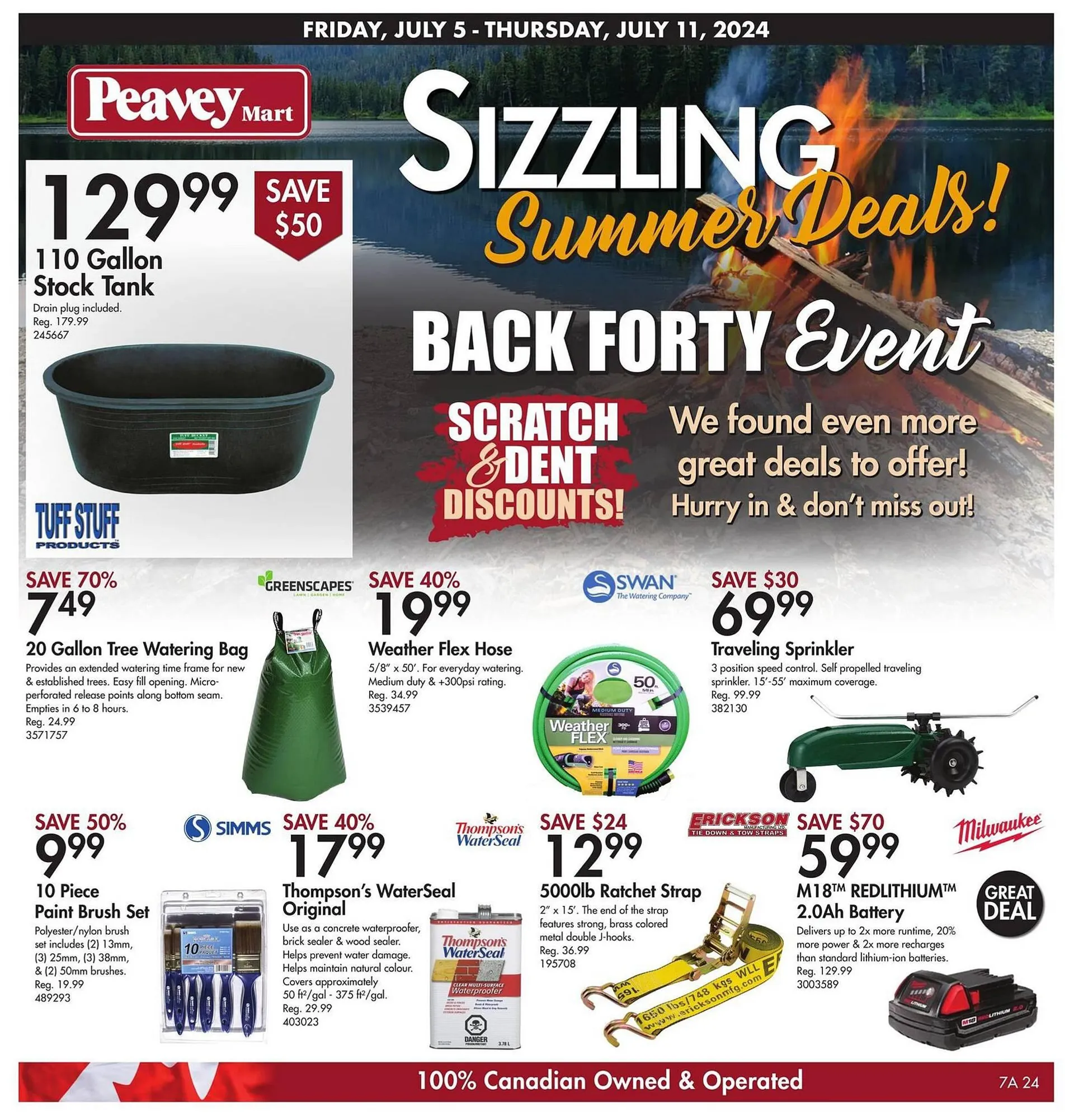 Peavey Mart flyer from July 1 to July 31 2024 - flyer page 1