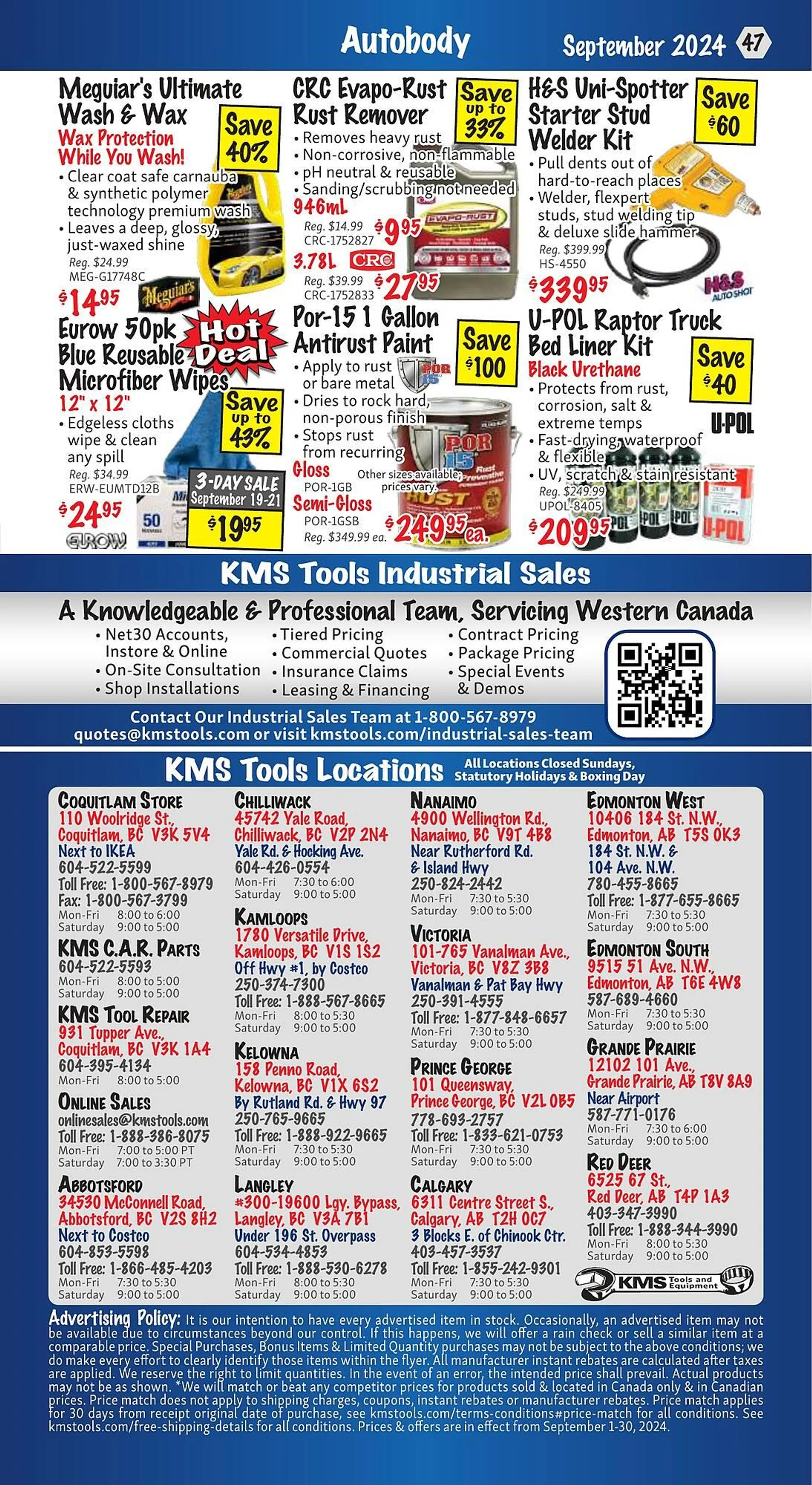 KMS Tools flyer from September 1 to September 30 2024 - flyer page 47