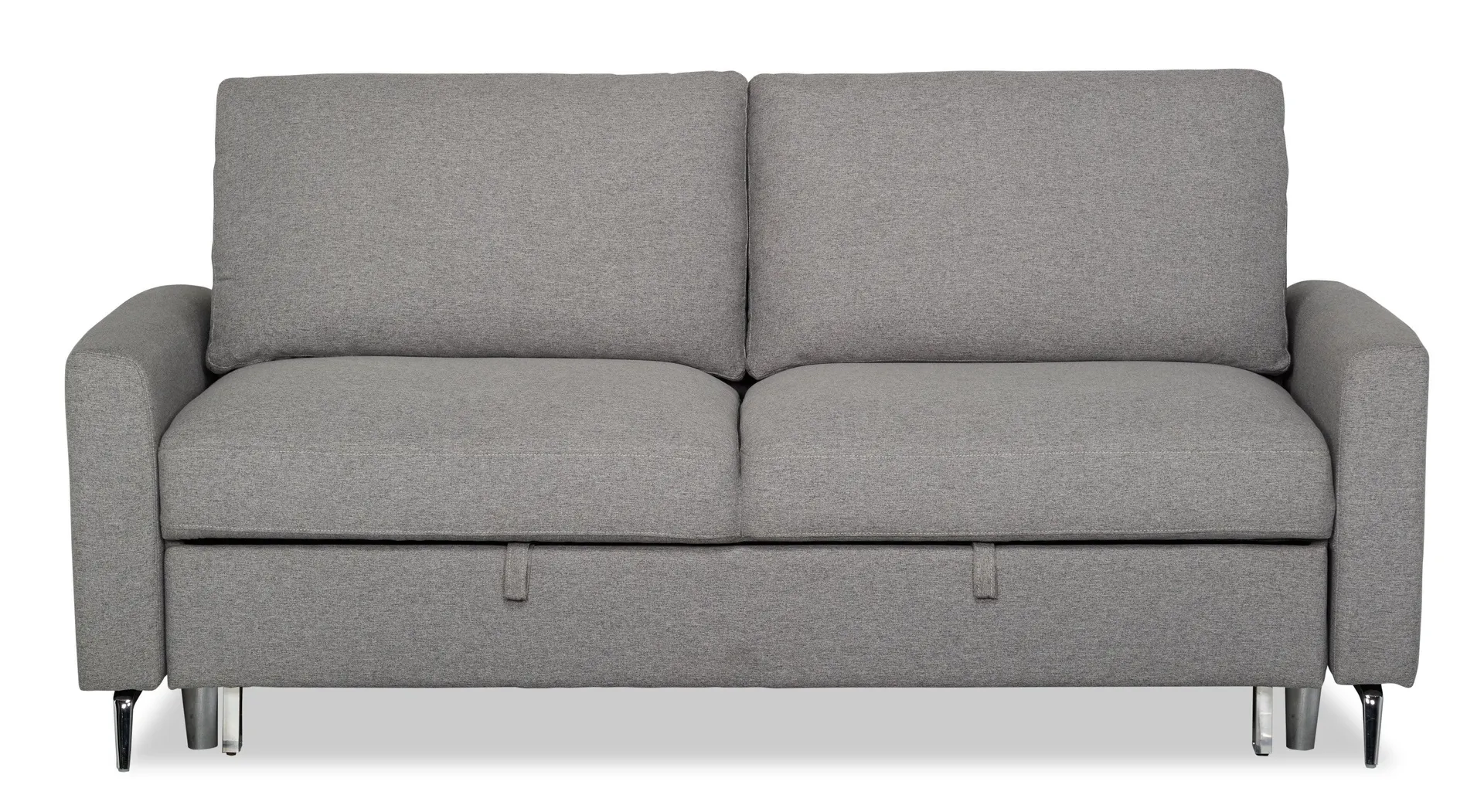 Wilson 77.5" Solis Grey Linen-Look Fabric Sleeper Sofa