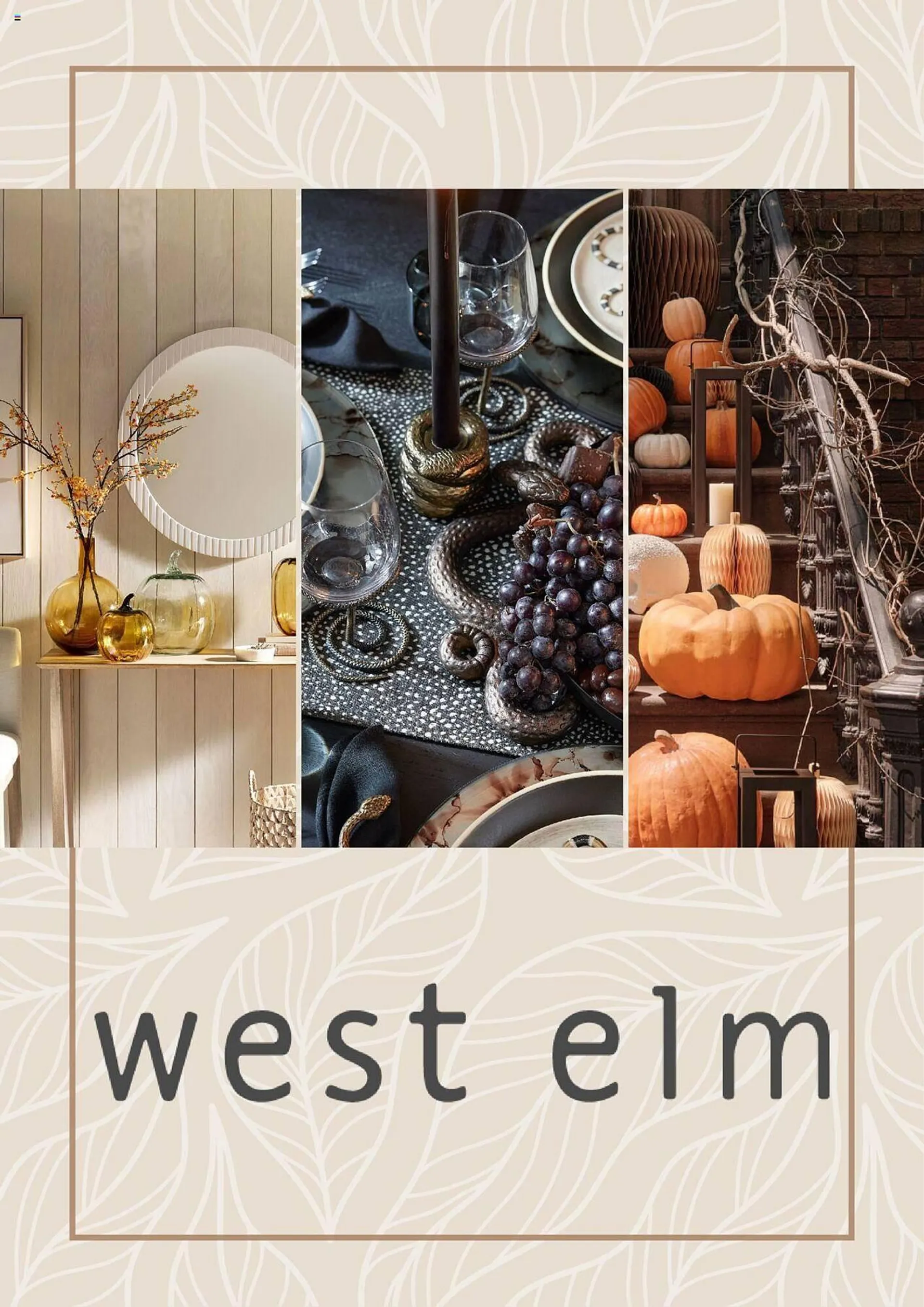 West Elm flyer from October 14 to November 4 2024 - flyer page 1