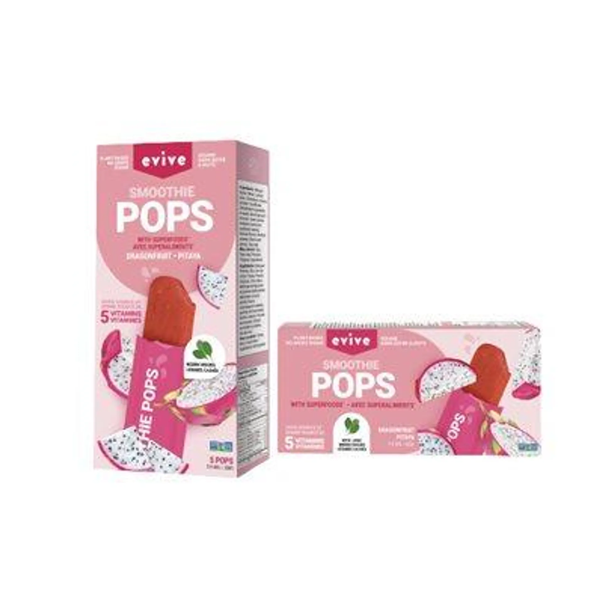 Evive Smoothie Pops Pêche 5x50ml