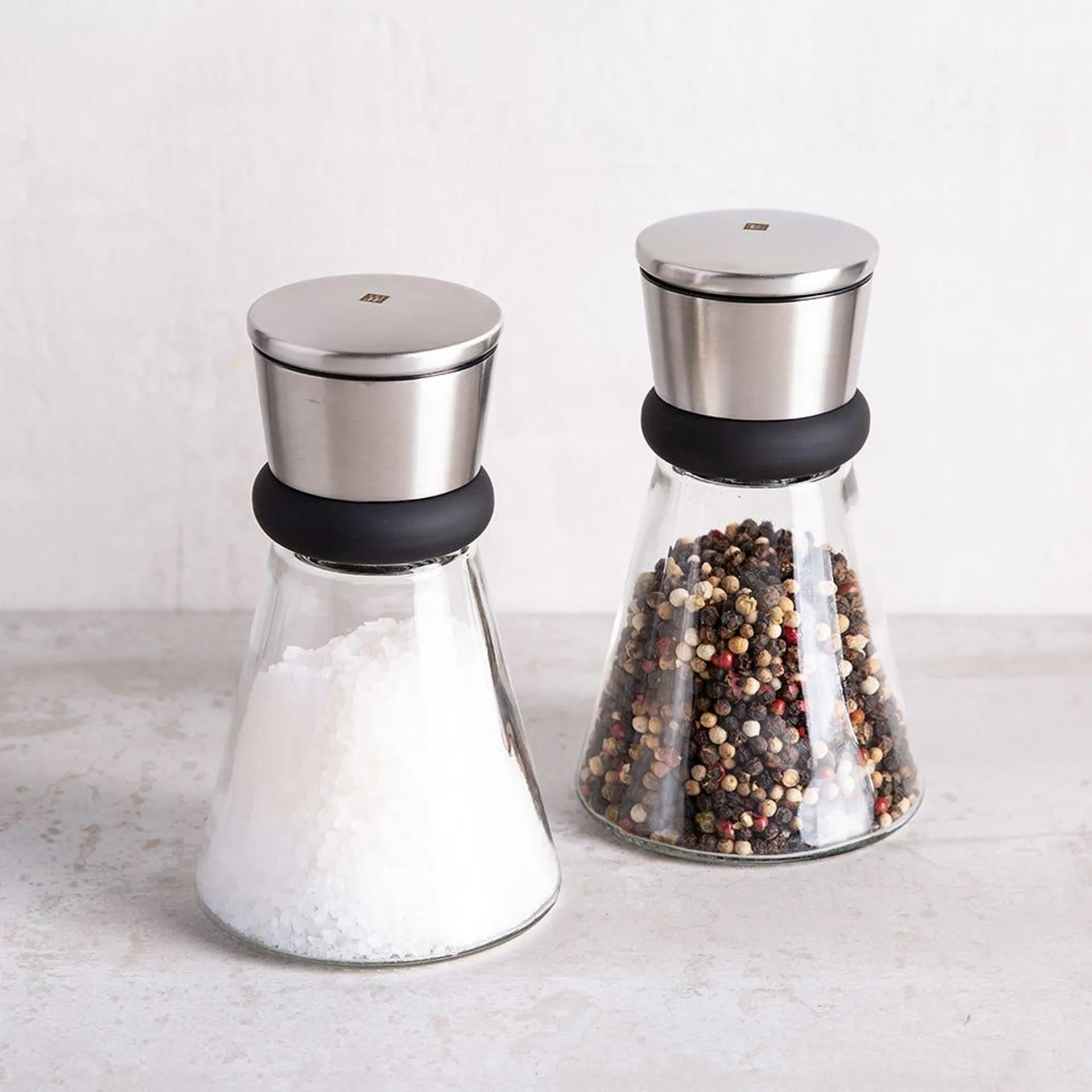 ZWILLING Crushgrind Glass Salt and Pepper Mill - Set of 2