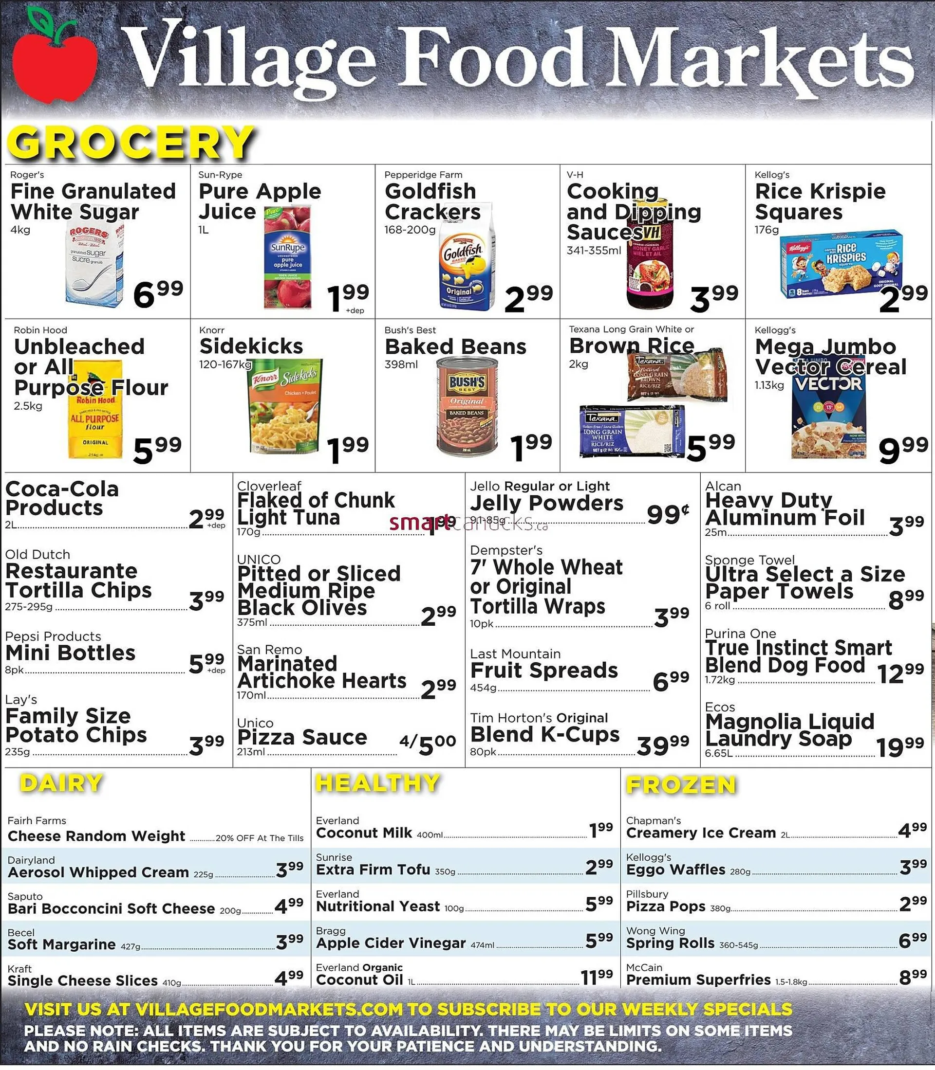 Village Food Markets flyer from March 20 to March 26 2024 - flyer page 1