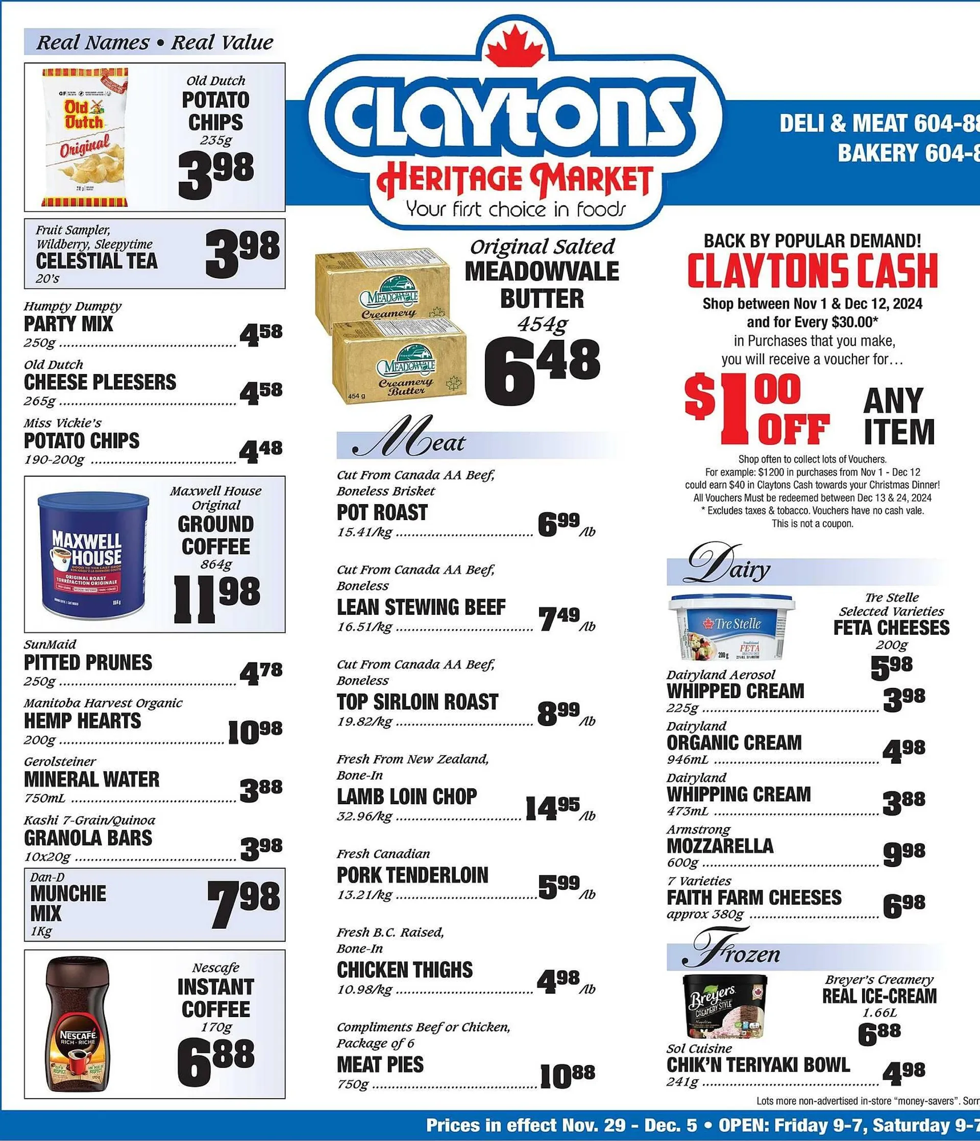 Claytons Heritage Market flyer - 1