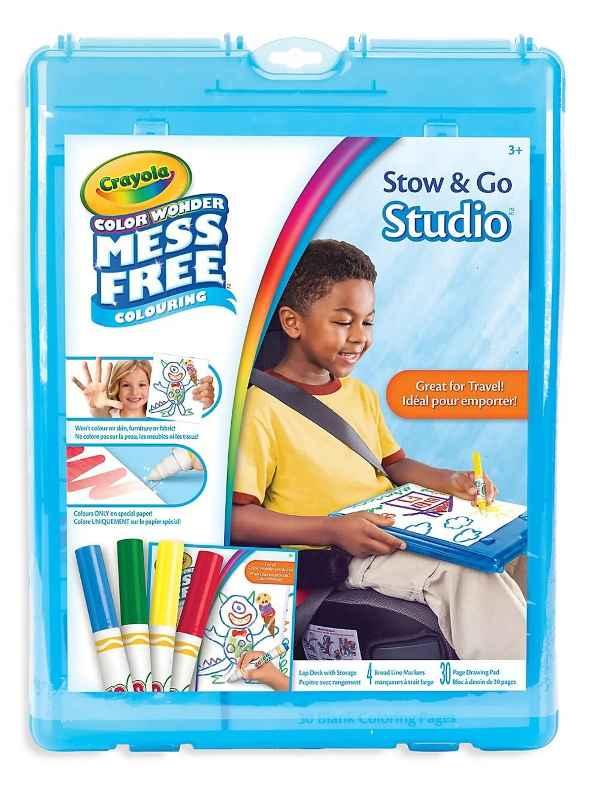 16-Piece Colour Wonder Stow and Go Colouring Studio