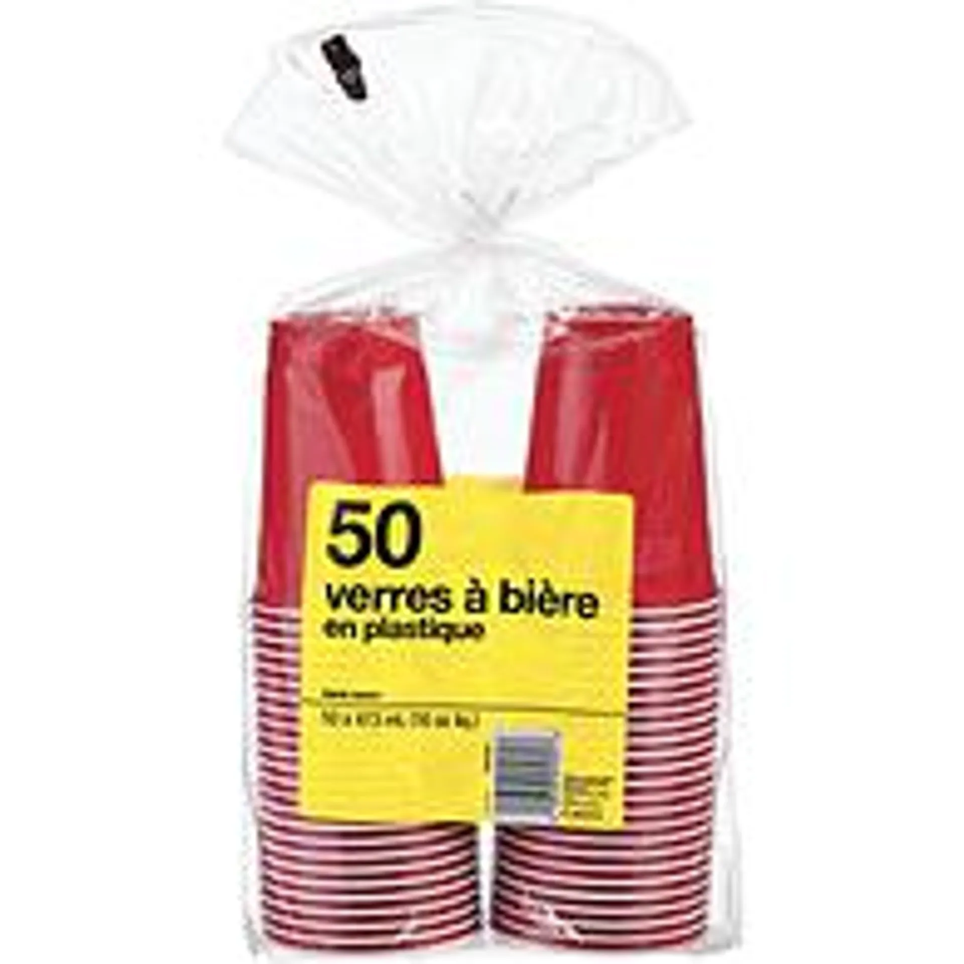 18.5Oz Red Beer Cups 50Ct.