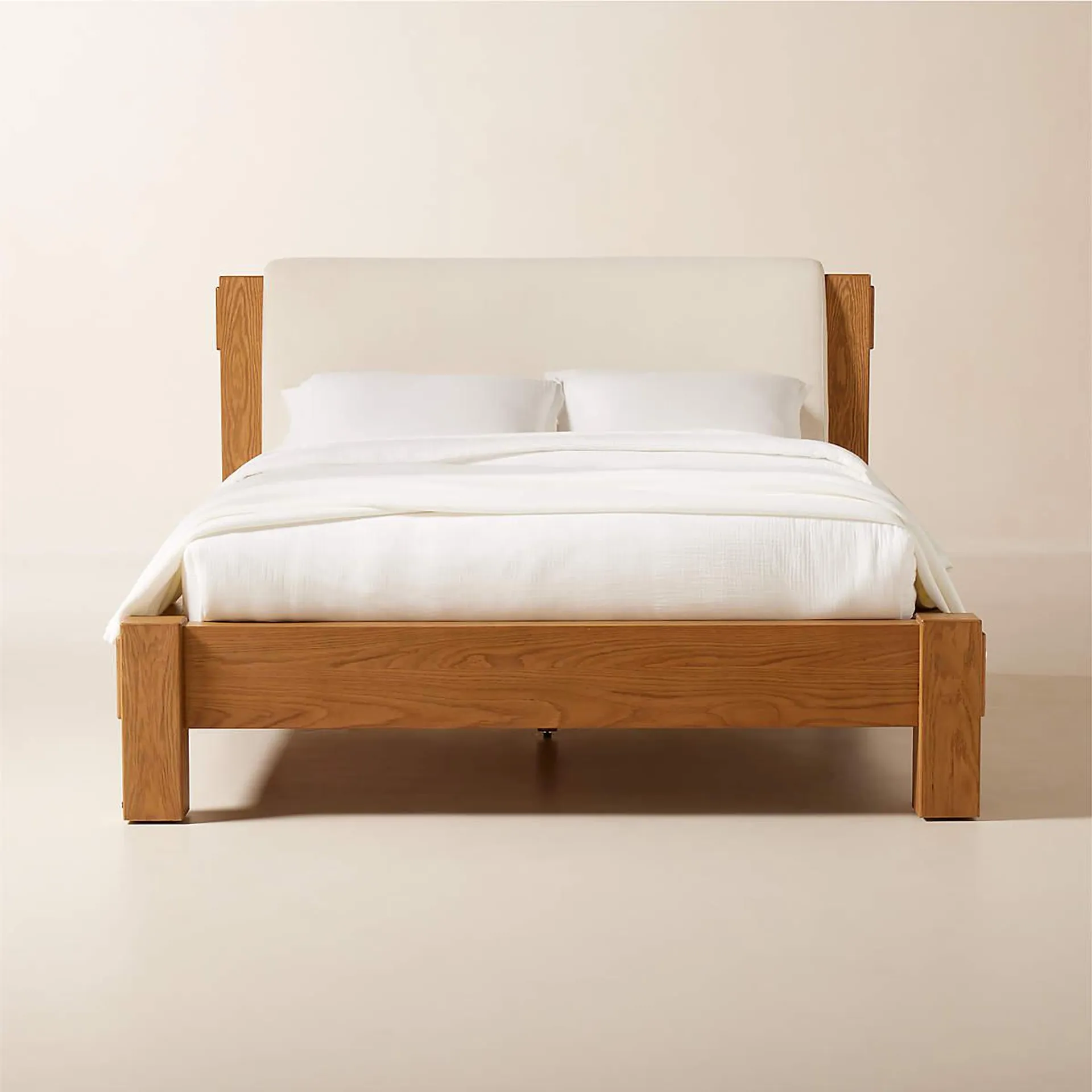 Turnbull Oak Wood Queen Bed