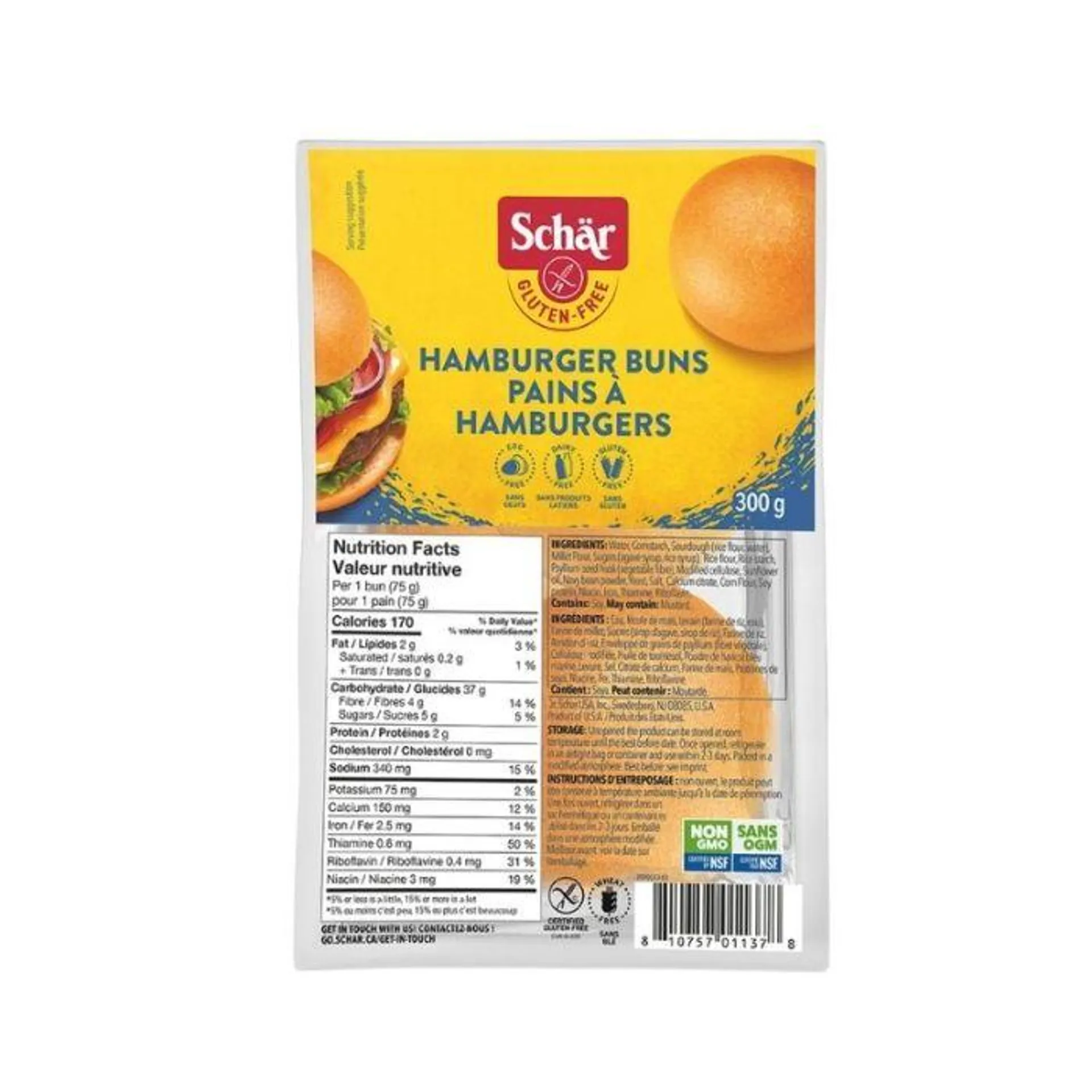 Pains à hamburger sans gluten | 300 g
