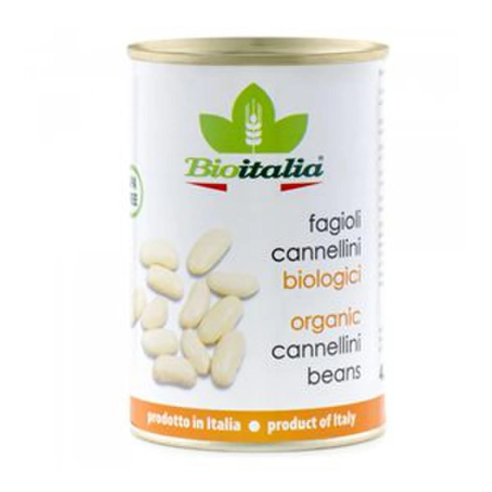 Bioitalia Canned Cannellini Beans Org 398 ml