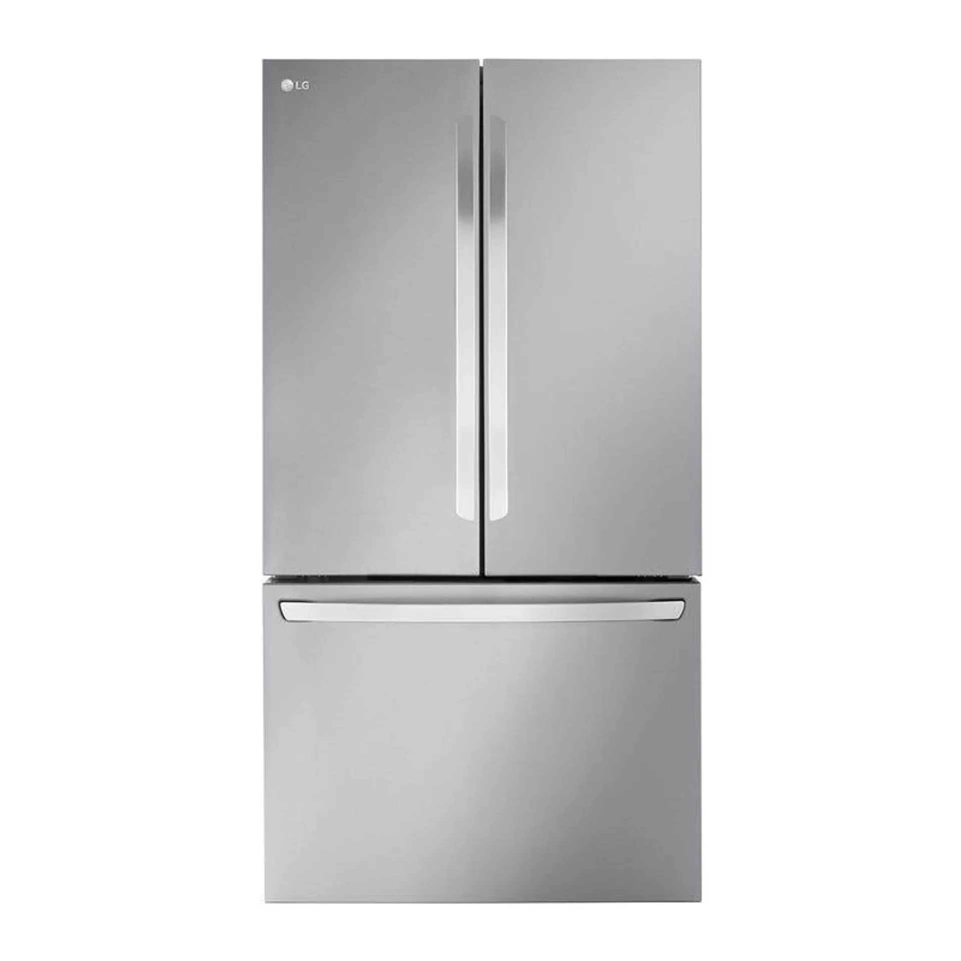 LG Réfrigérateur 27 pi3 36 po Acier inoxydable Congélateur en bas, Portes françaises - LRFLC2706S
