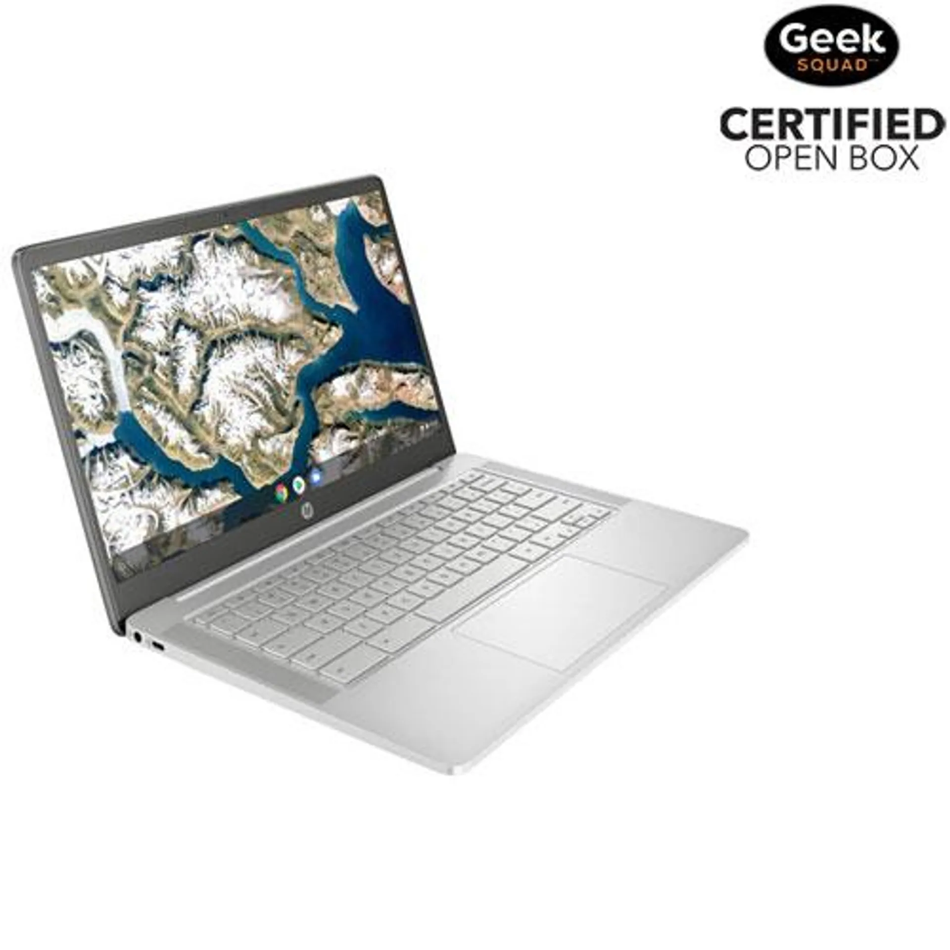 Open Box - HP 14" Chromebook - Mineral Silver (Intel Celeron N4500/128GB eMMC/8GB RAM/Chrome OS)