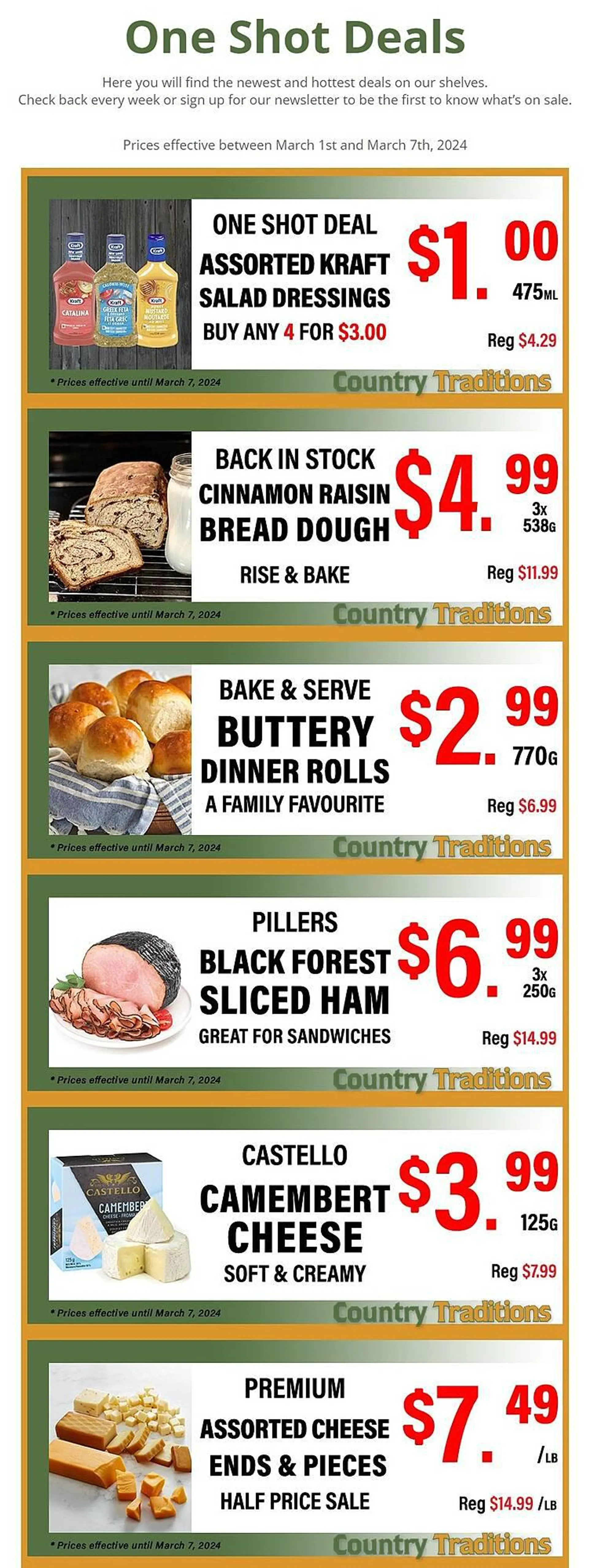 Country Traditions flyer from March 1 to March 7 2024 - flyer page 