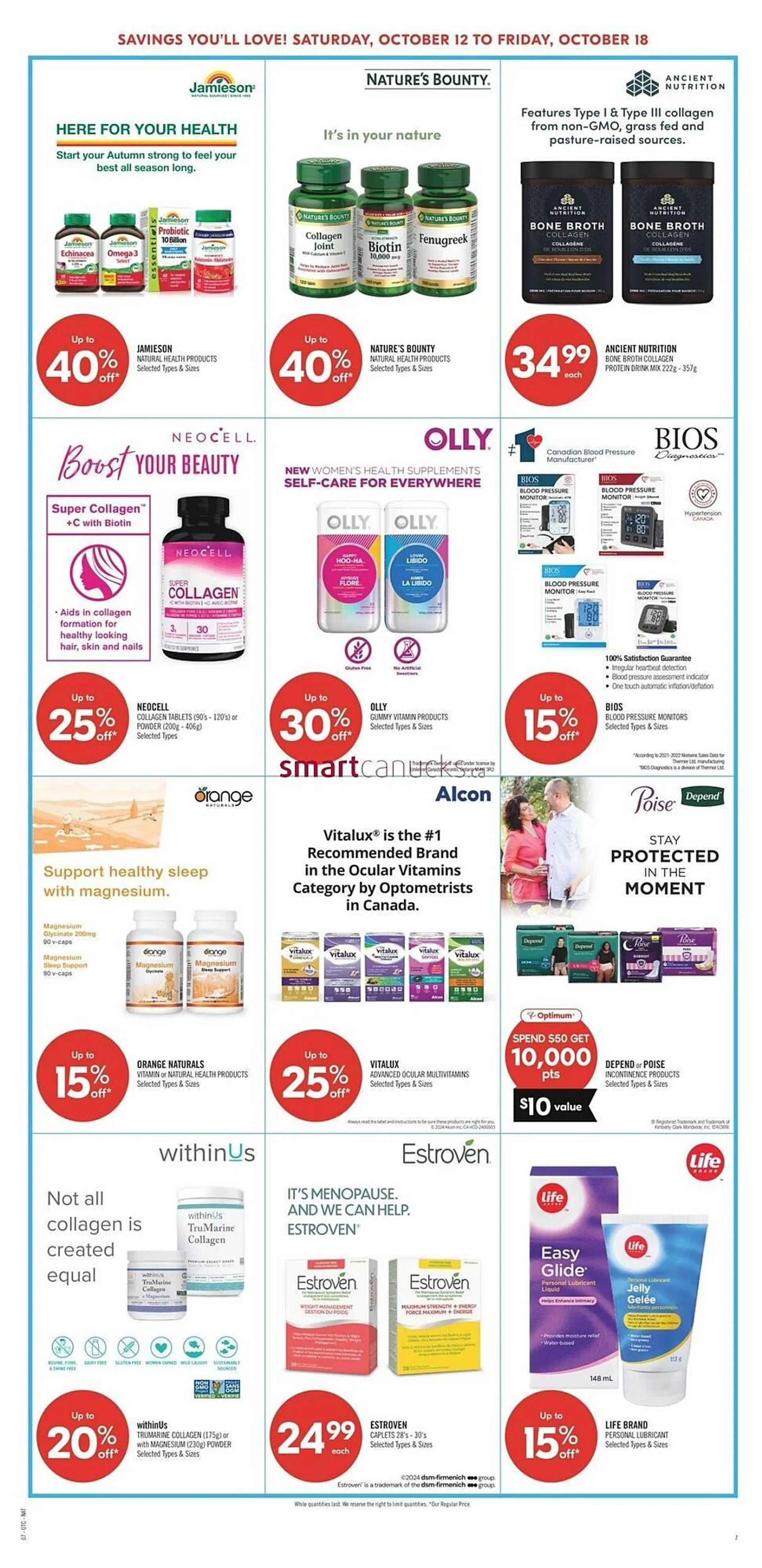 Shoppers Drug Mart flyer from October 12 to October 18 2024 - flyer page 14