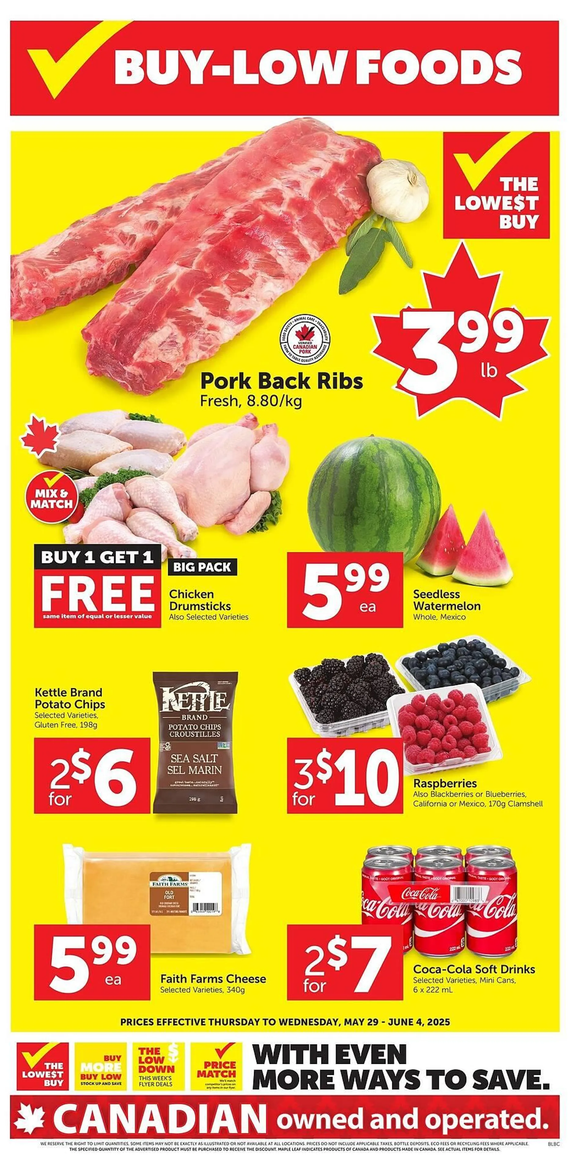 Buy-Low Foods flyer from May 29 to June 4 2025 - flyer page 1