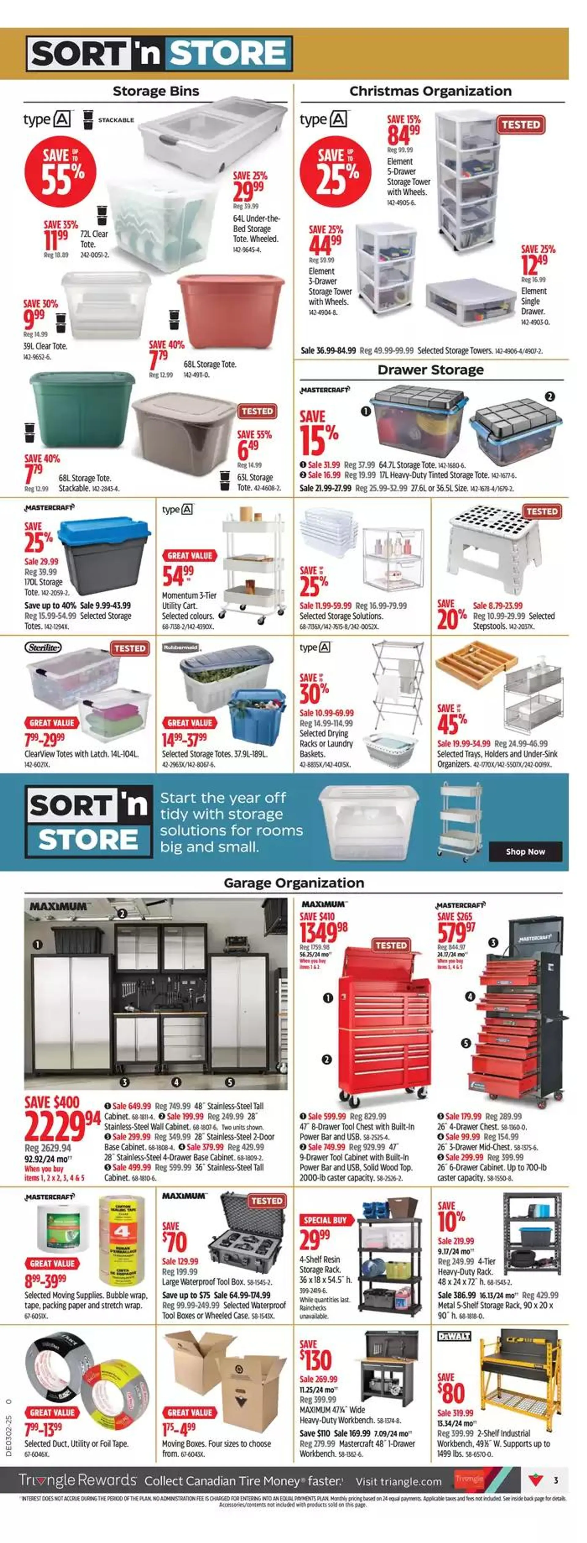 Canadian Tire weekly flyer from January 3 to January 9 2025 - flyer page 3