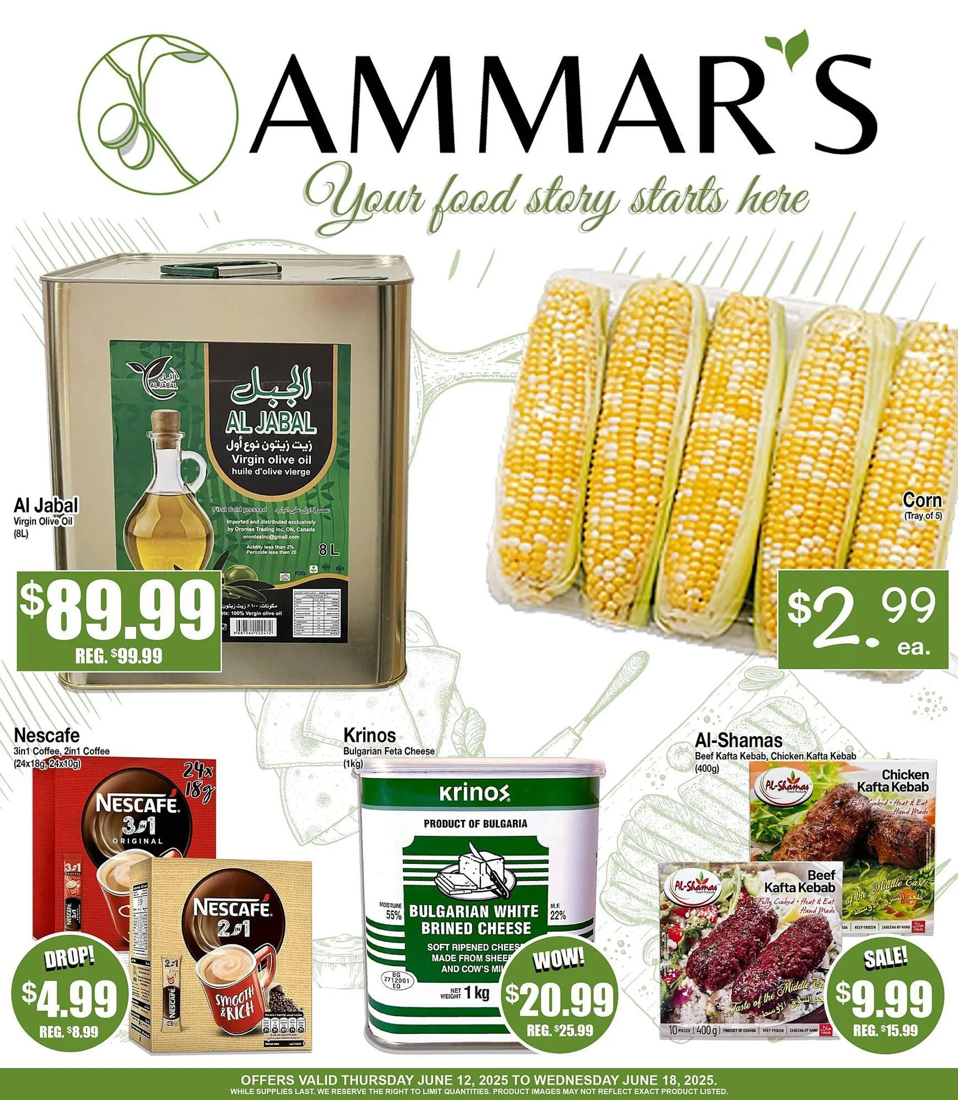Ammar's Halal Meats flyer from June 12 to June 18 2025 - flyer page 1
