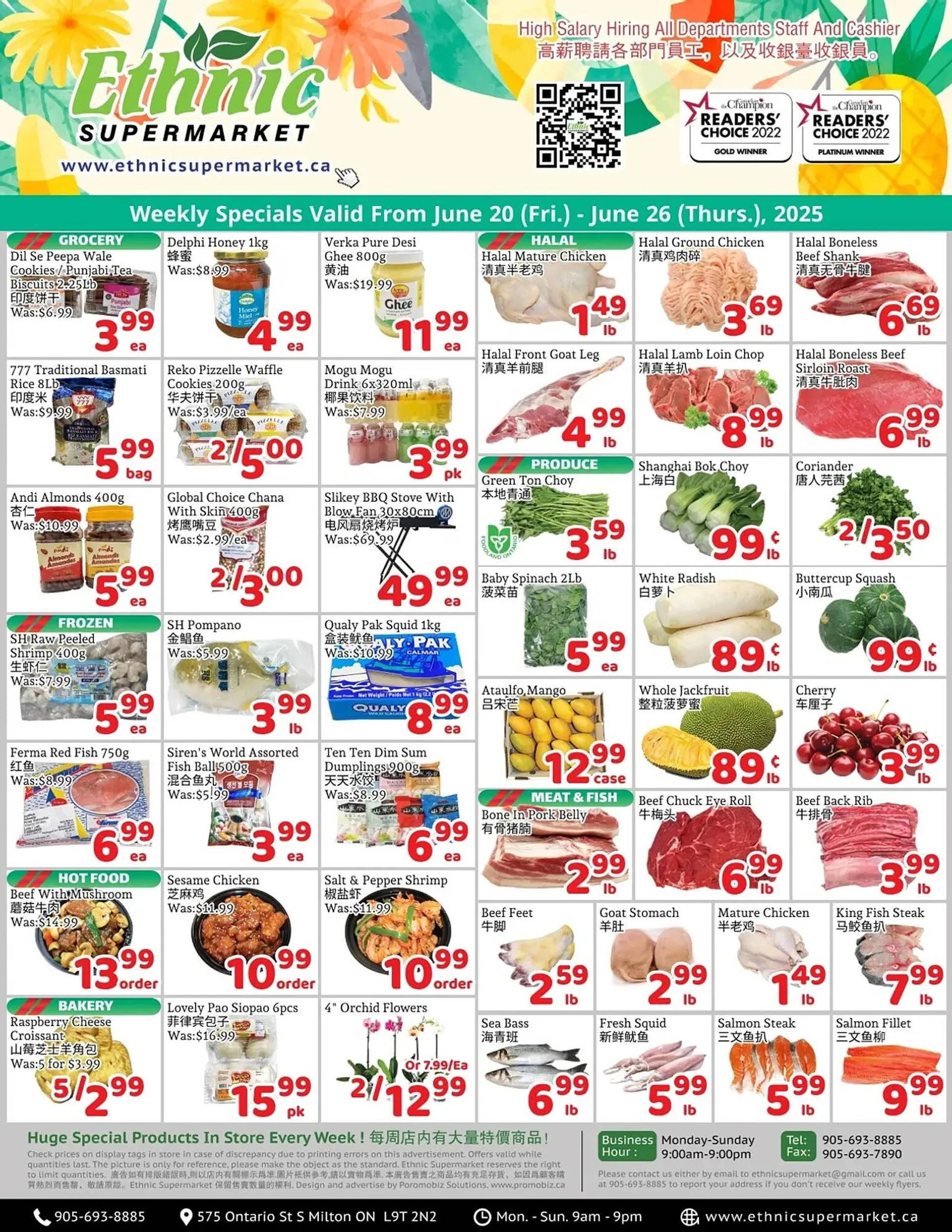 Ethnic Supermarket flyer from June 20 to June 26 2025 - flyer page 1