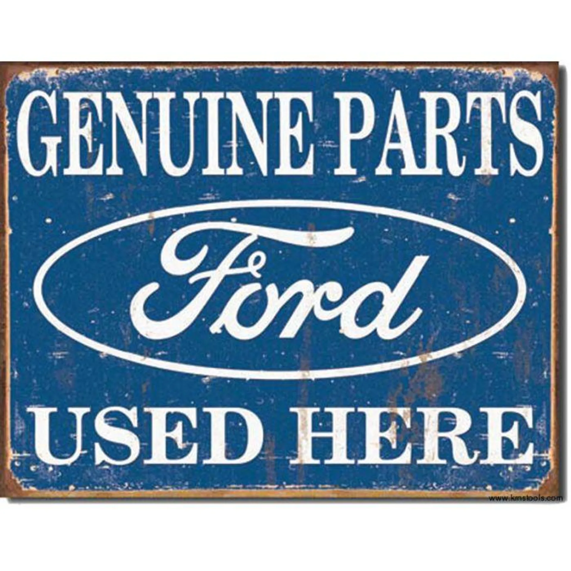 Ford Parts Used Here Tin Sign