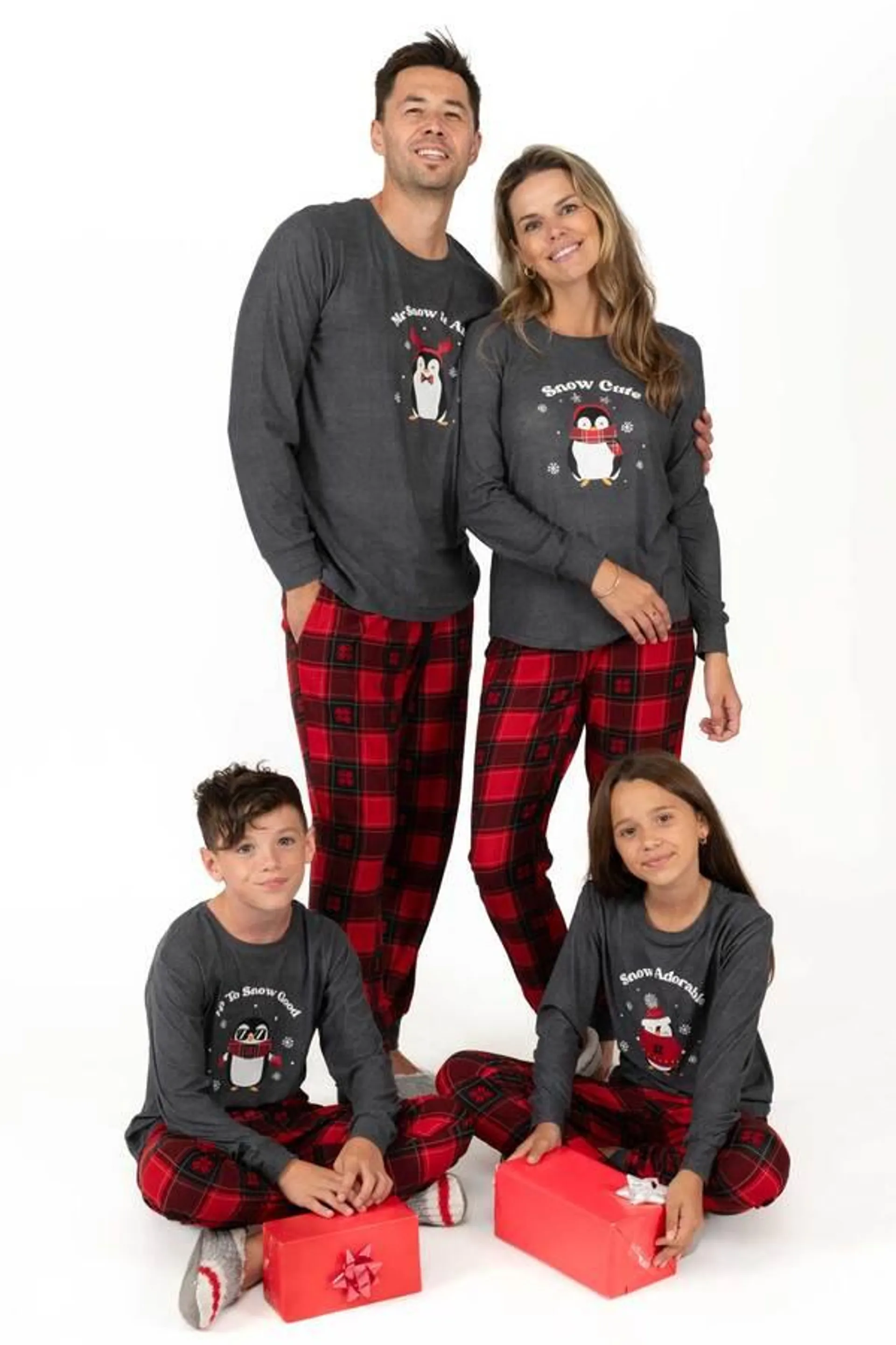 Charmour - Matching family, ultra soft long sleeve PJ set - Snow cute