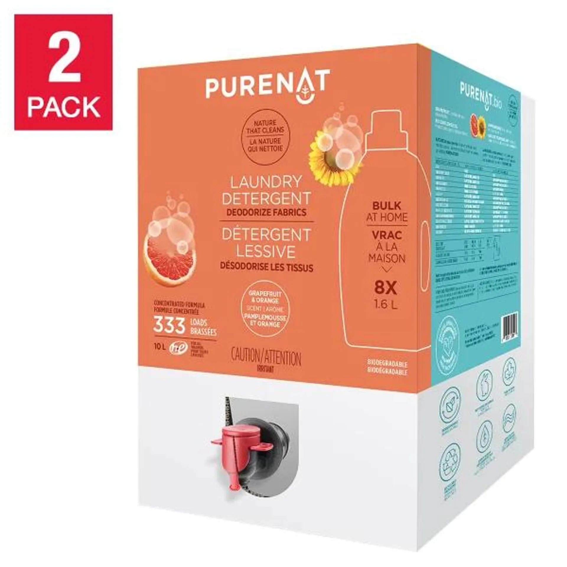 Purenat Laundry Detergent, 660 wash loads