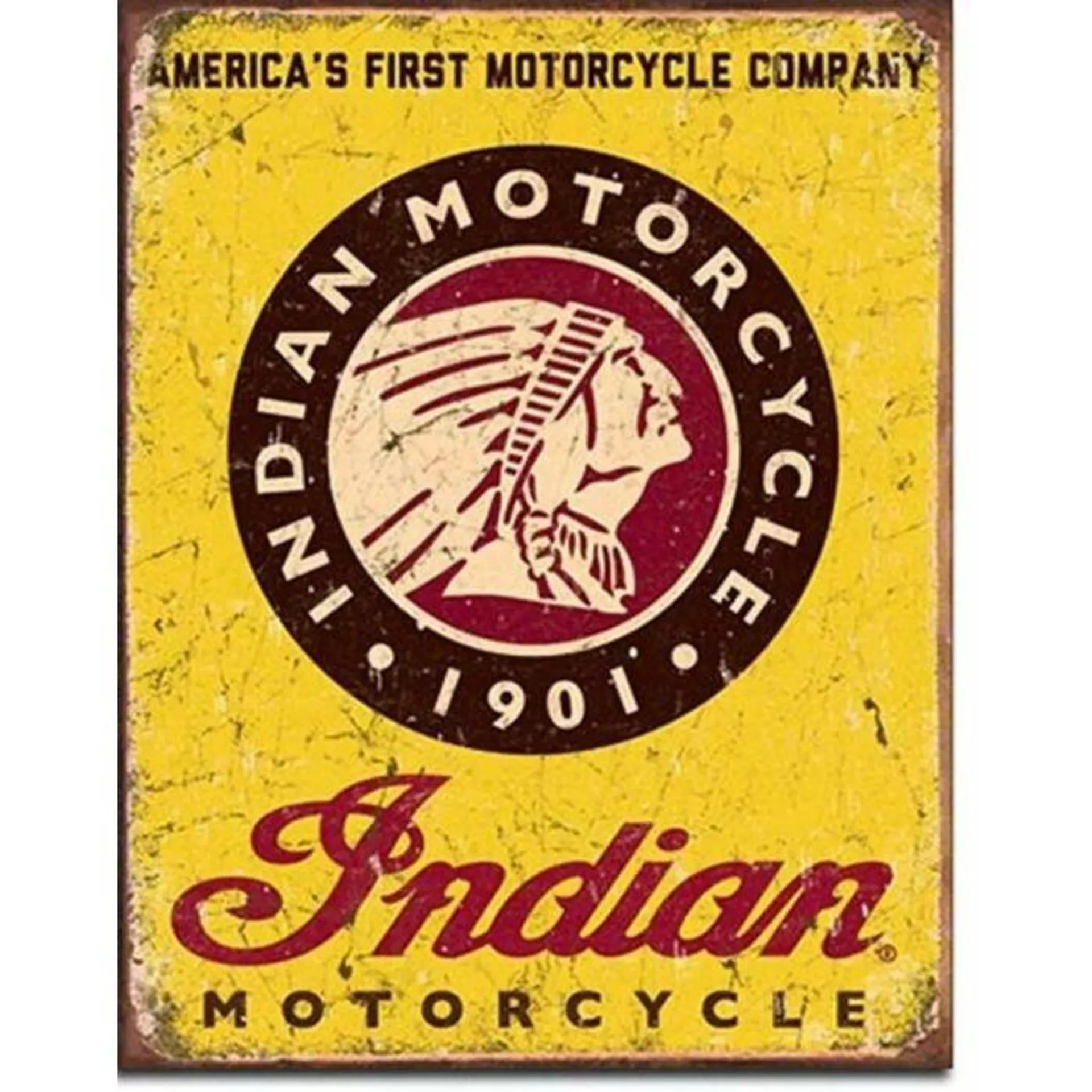 Indian Motorcycle Tin Sign