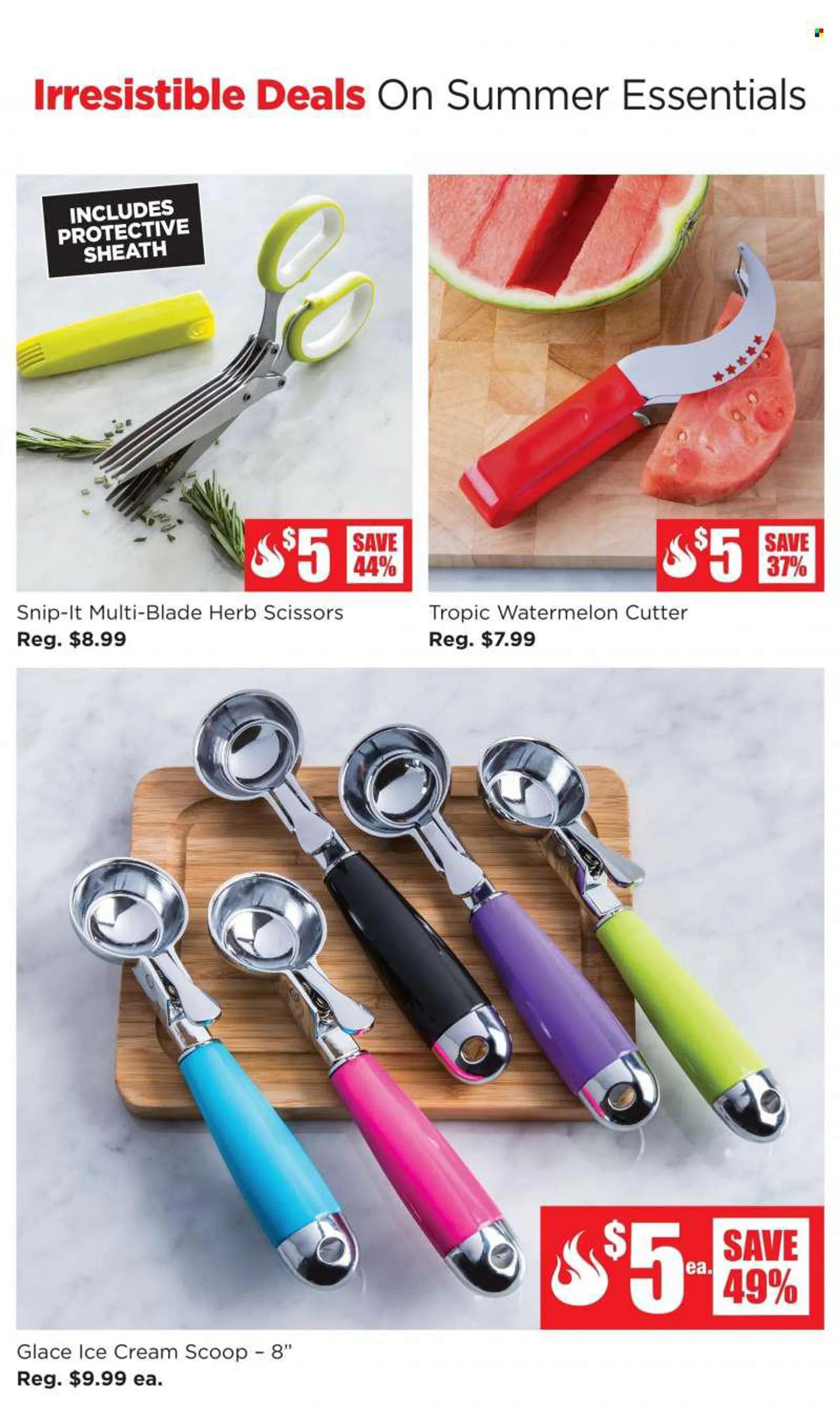 Kitchen Stuff Plus Flyer - August 08, 2022 - August 14, 2022 - Sales products - scissors, cutter, essentials. Page 8.