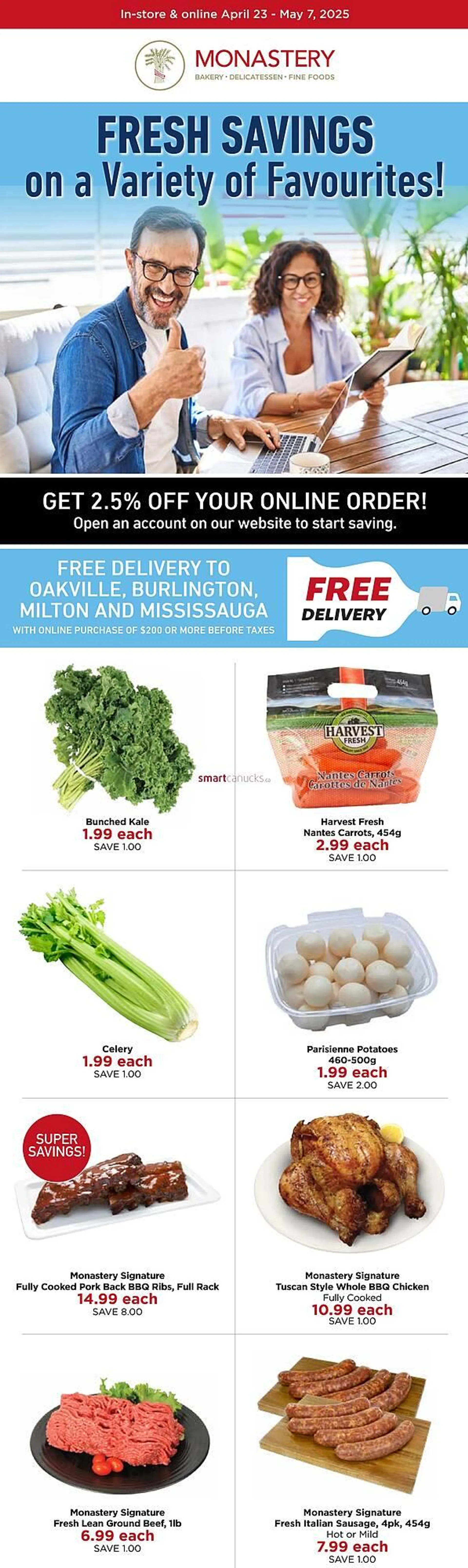 Monastery Bakery flyer - 1