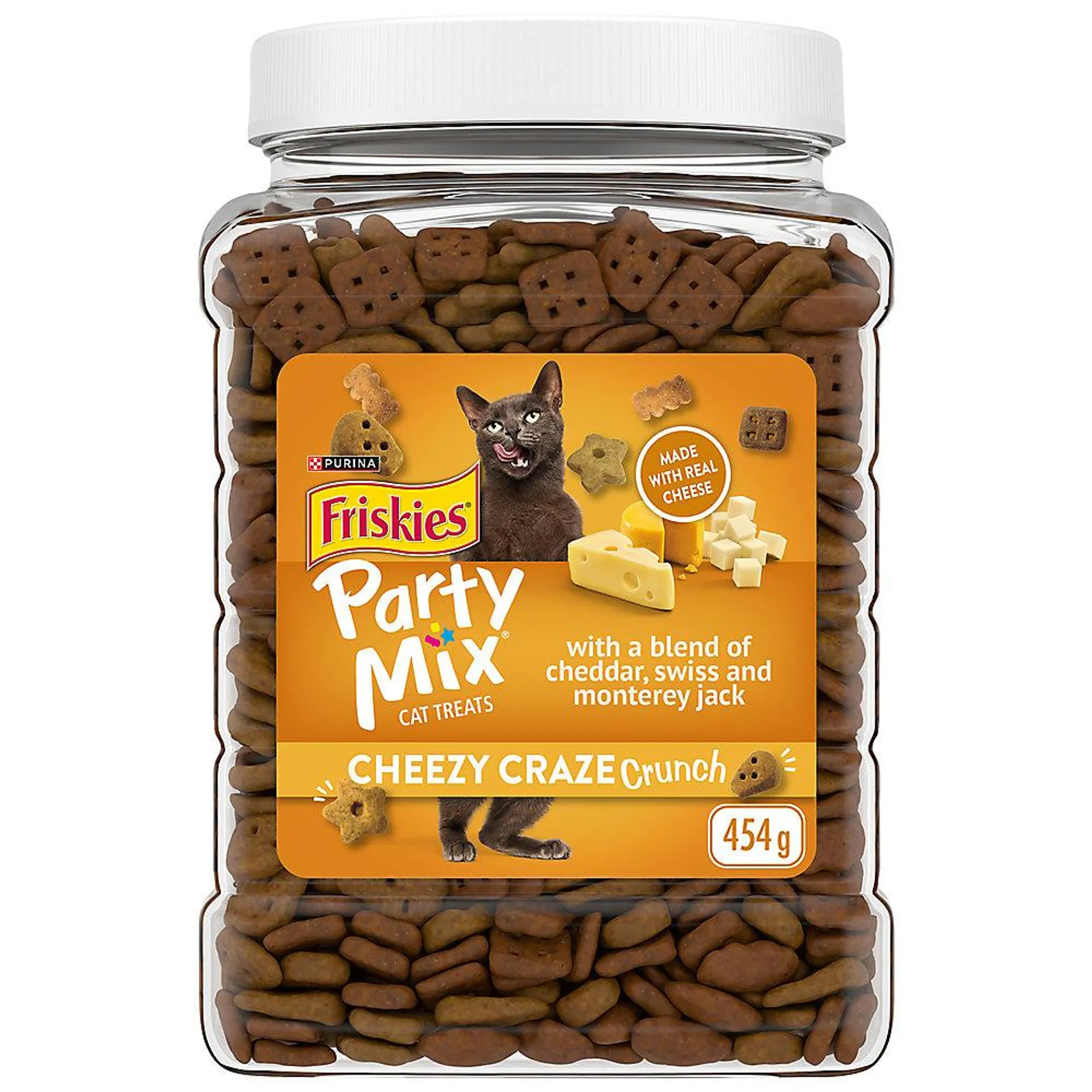 Purina® Friskies® Party Mix™ Cheezy Craze Crunch Cat Treat - Cheese