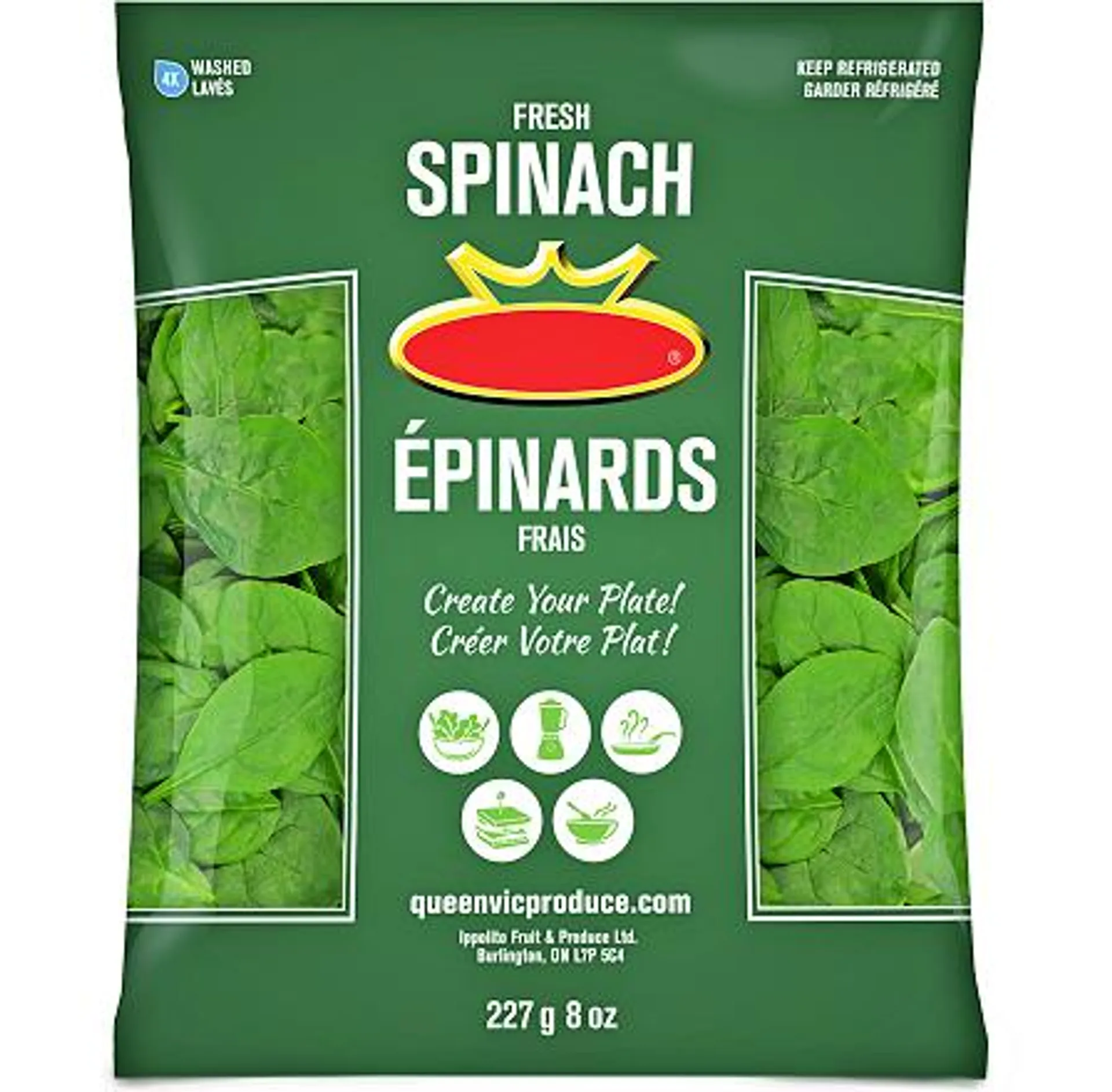 Queen spinach - 227g