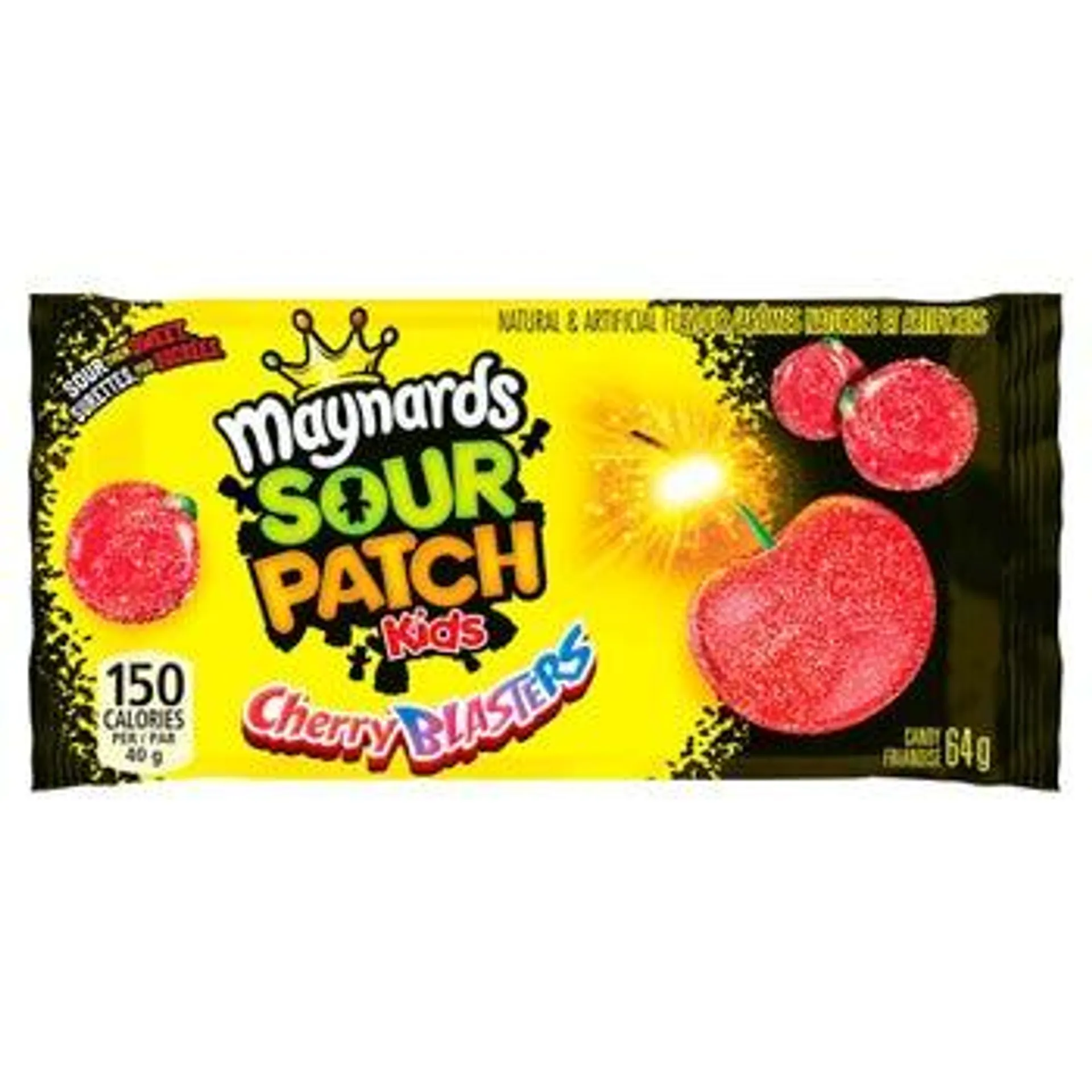 Maynards Sour Patch Kids Sour Cherry Blasters Candy, 18 × 64 g