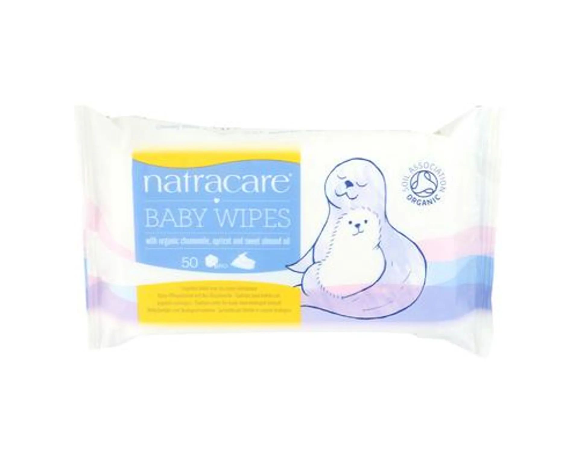 NatraCare Organic Baby Wipes 50 Wipes