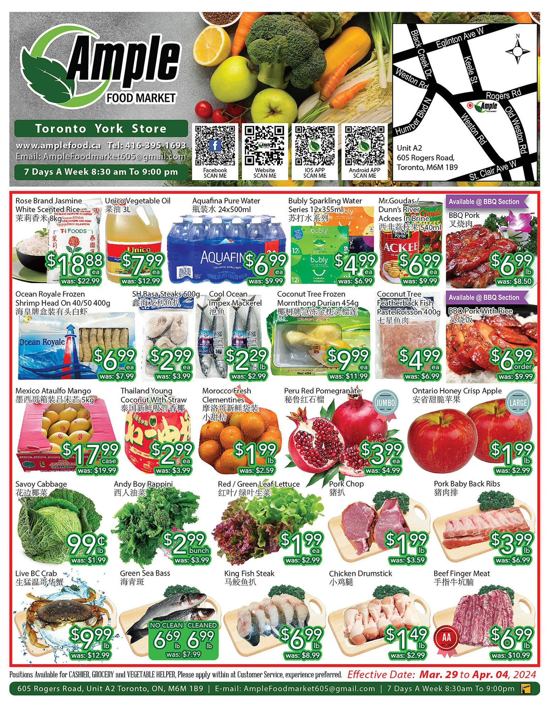 Ample Food Market flyer from March 29 to April 4 2024 - flyer page 